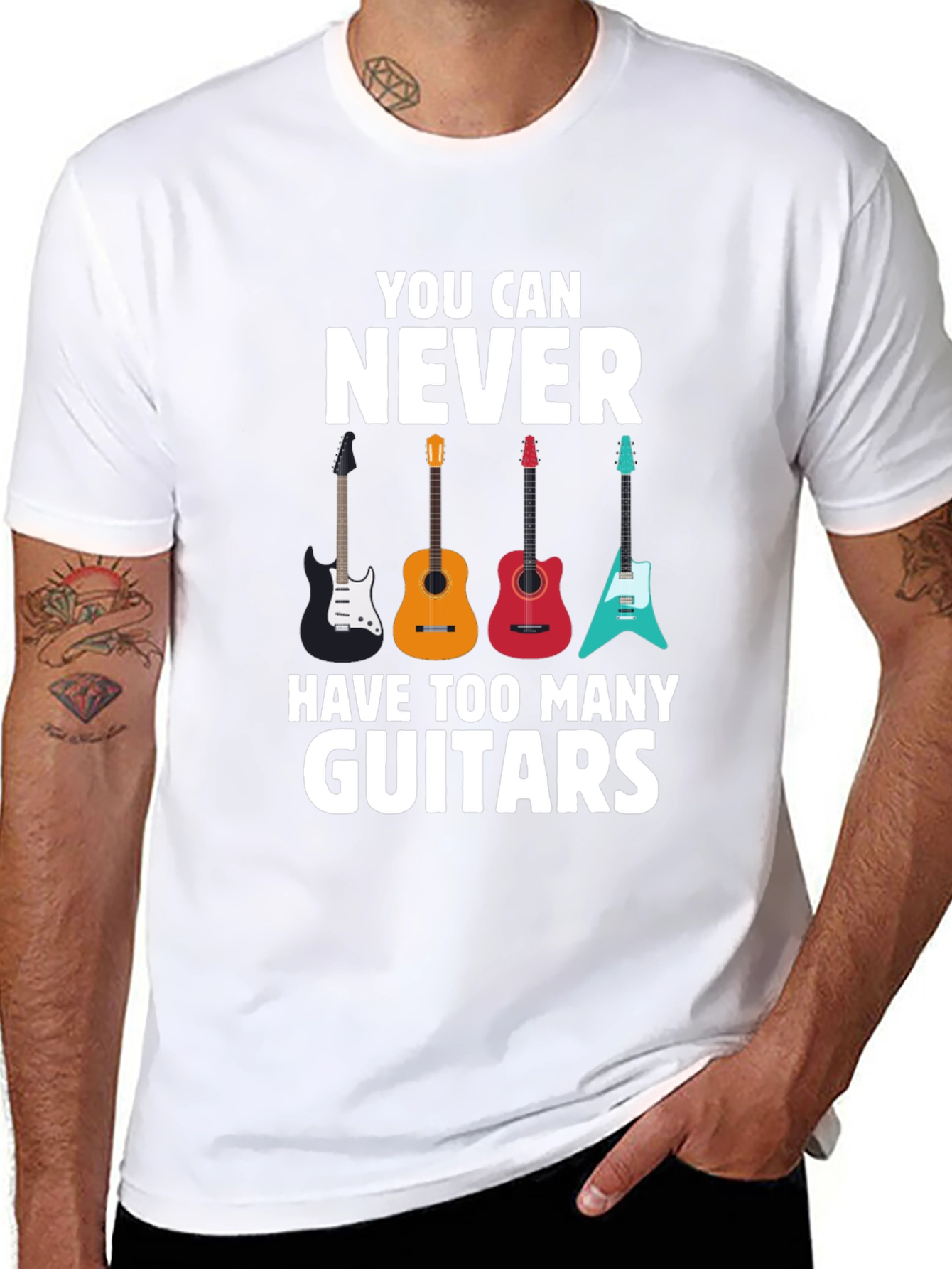 Guitar T-Shirt - Never Too Many Guitars