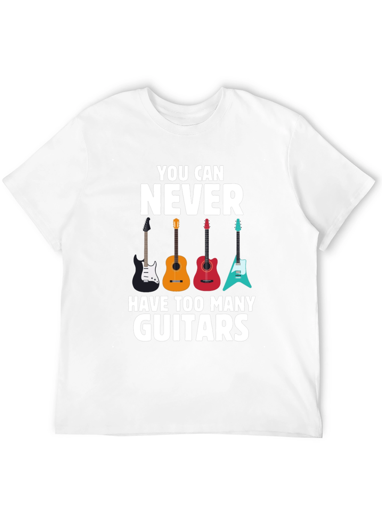 Guitar T-Shirt - Never Too Many Guitars