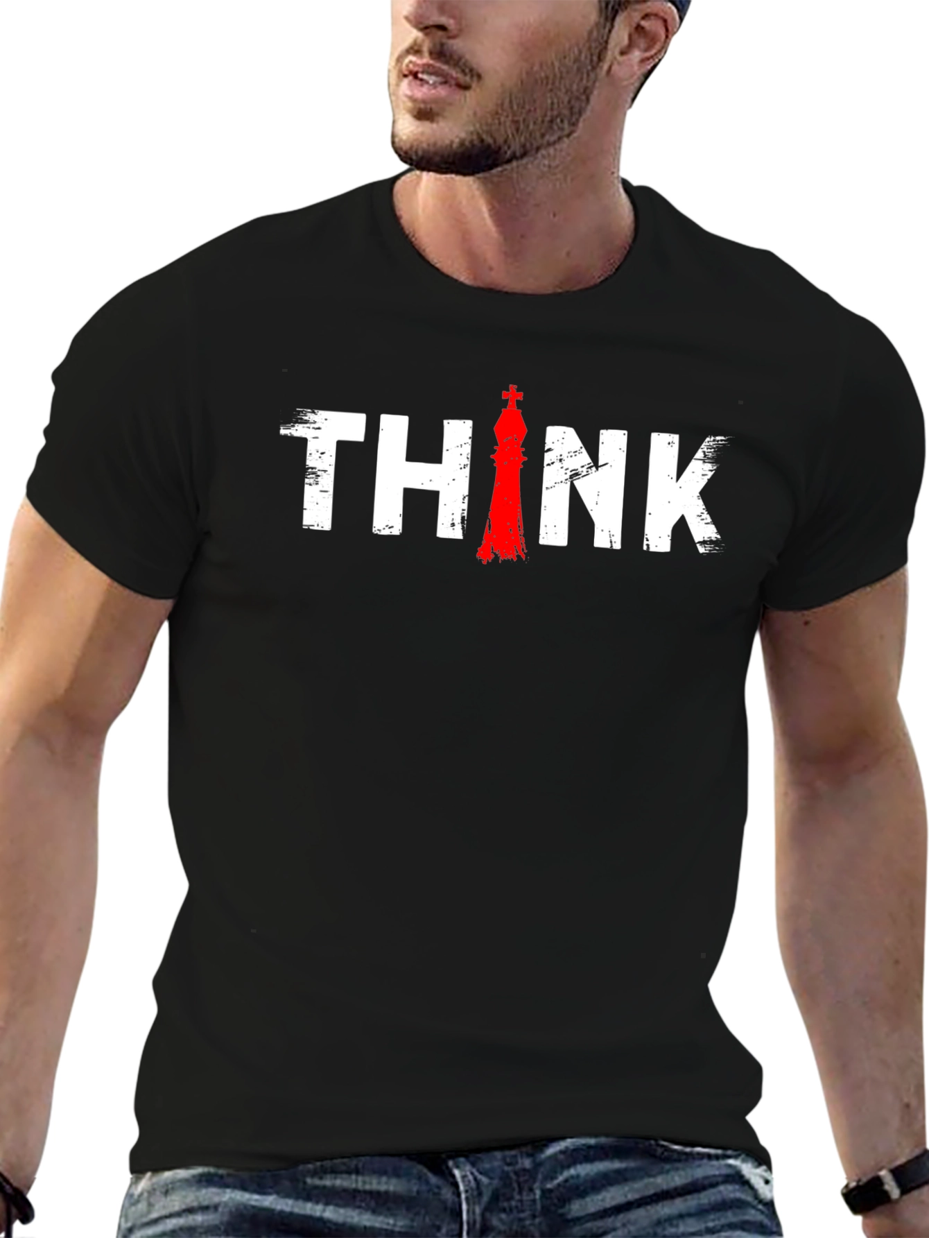 Think Chess King T-Shirt - Strategy Game Tee