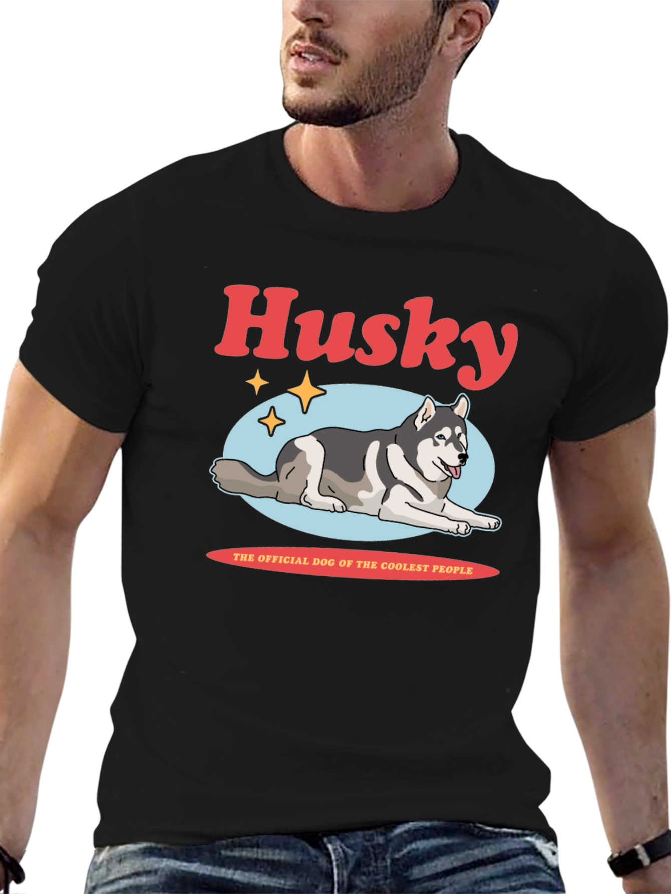 Husky Dog T-Shirt - Coolest People Apparel