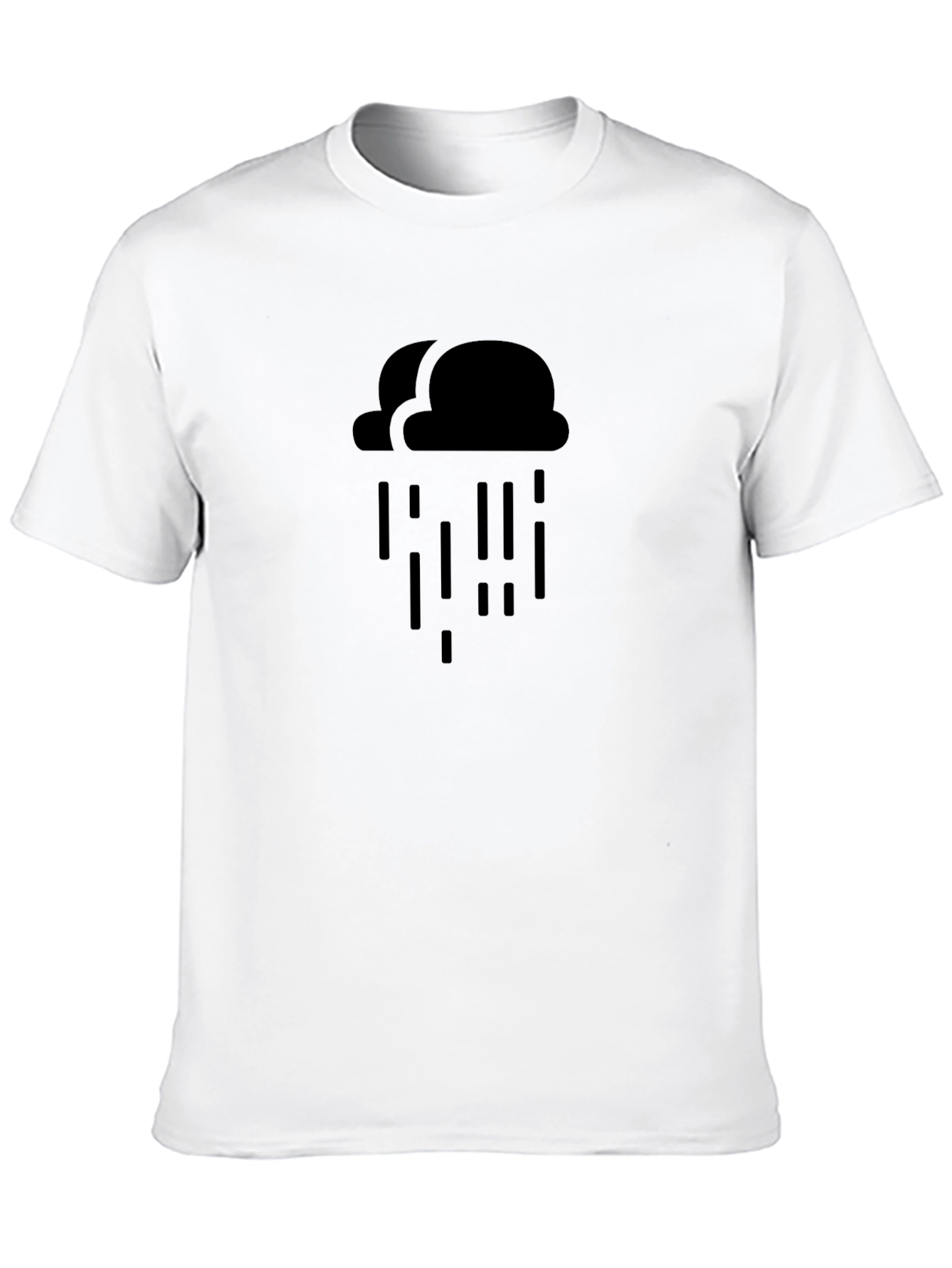 Rain Cloud Graphic Tee - Mens Black T-Shirt