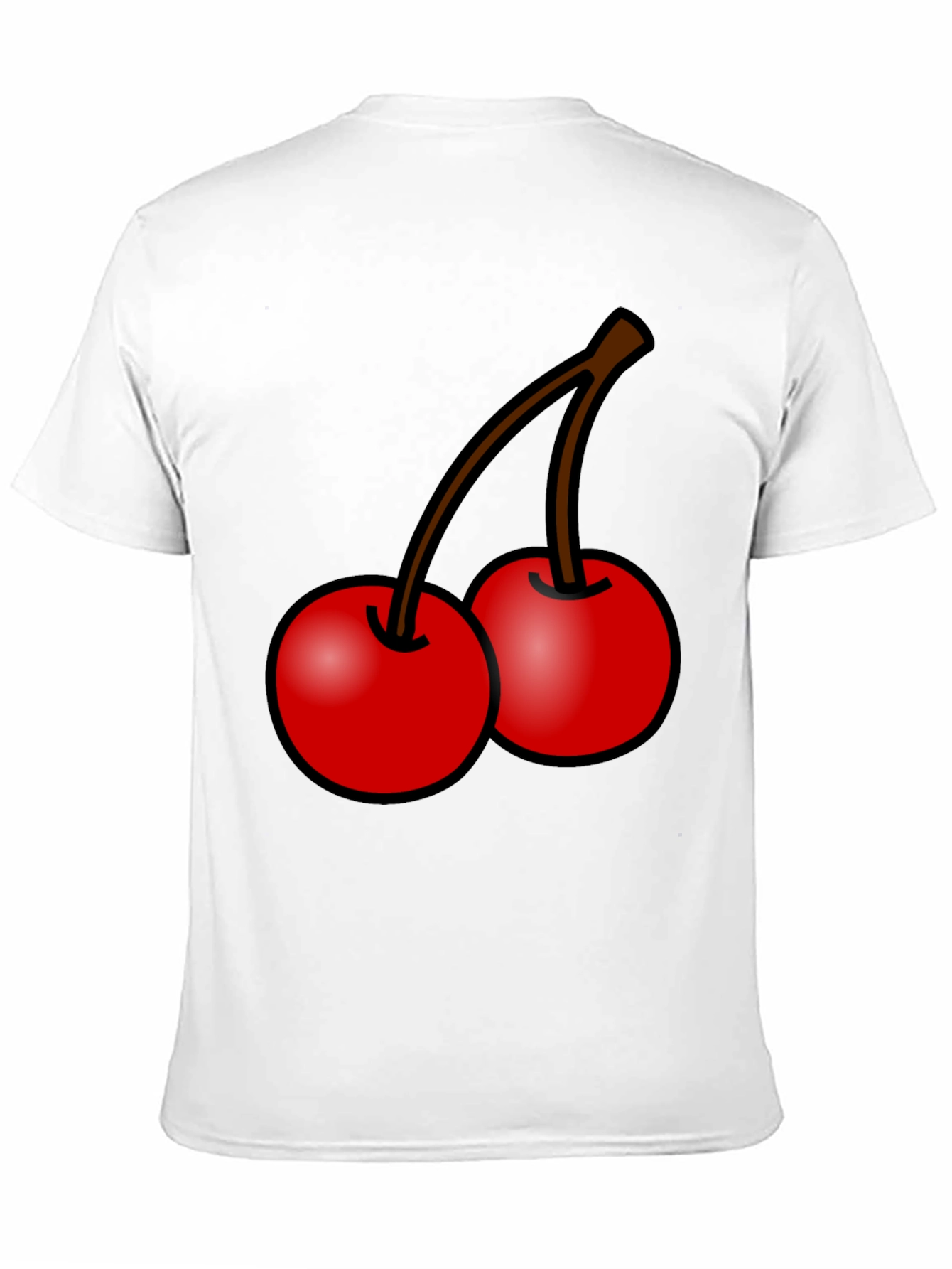 Cherry Graphic Black T-Shirt - Stylish Fruit Tee