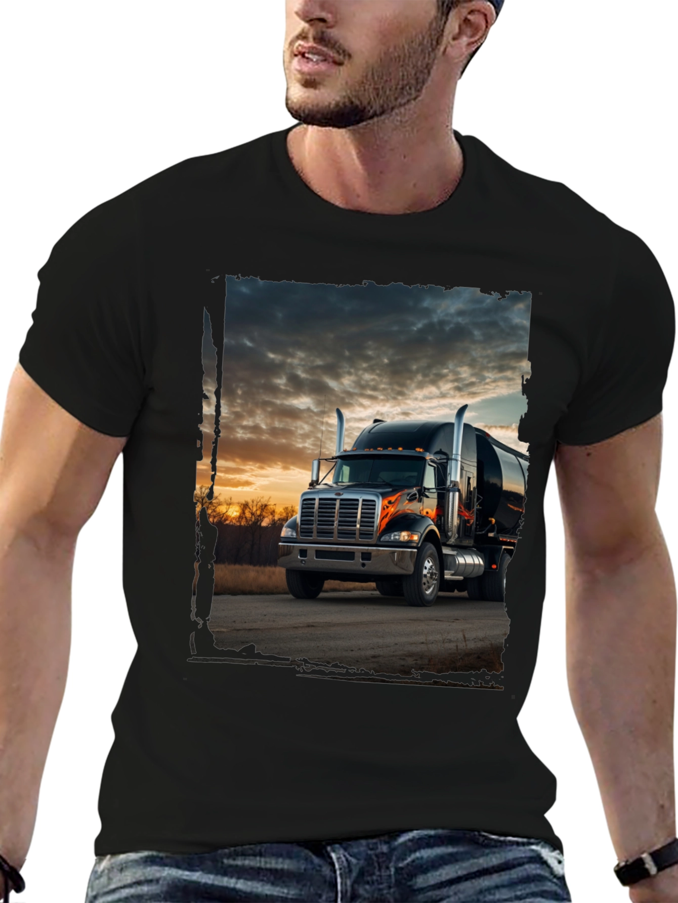 Truck Graphic Tee - Sunset Road