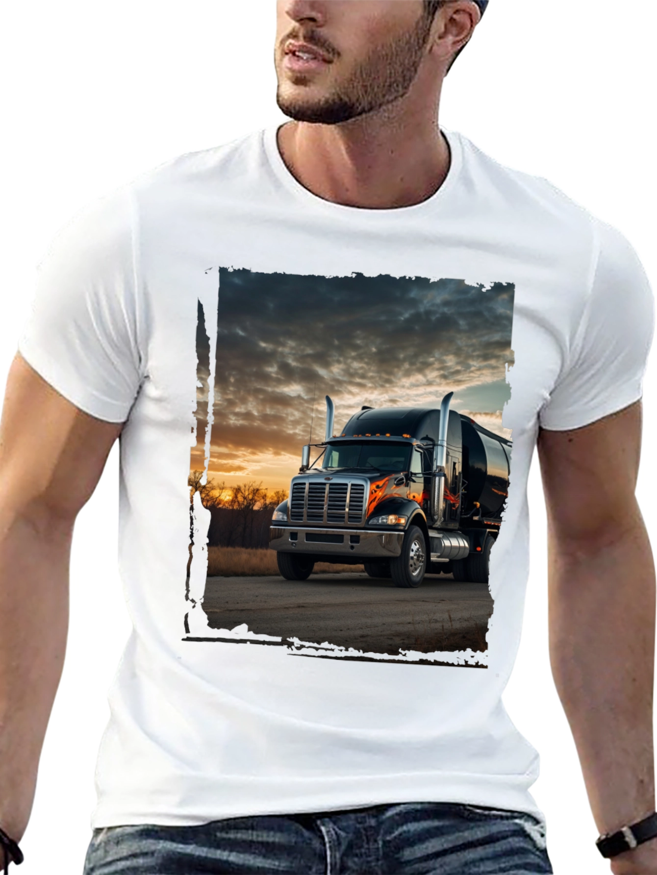 Truck Graphic Tee - Sunset Road