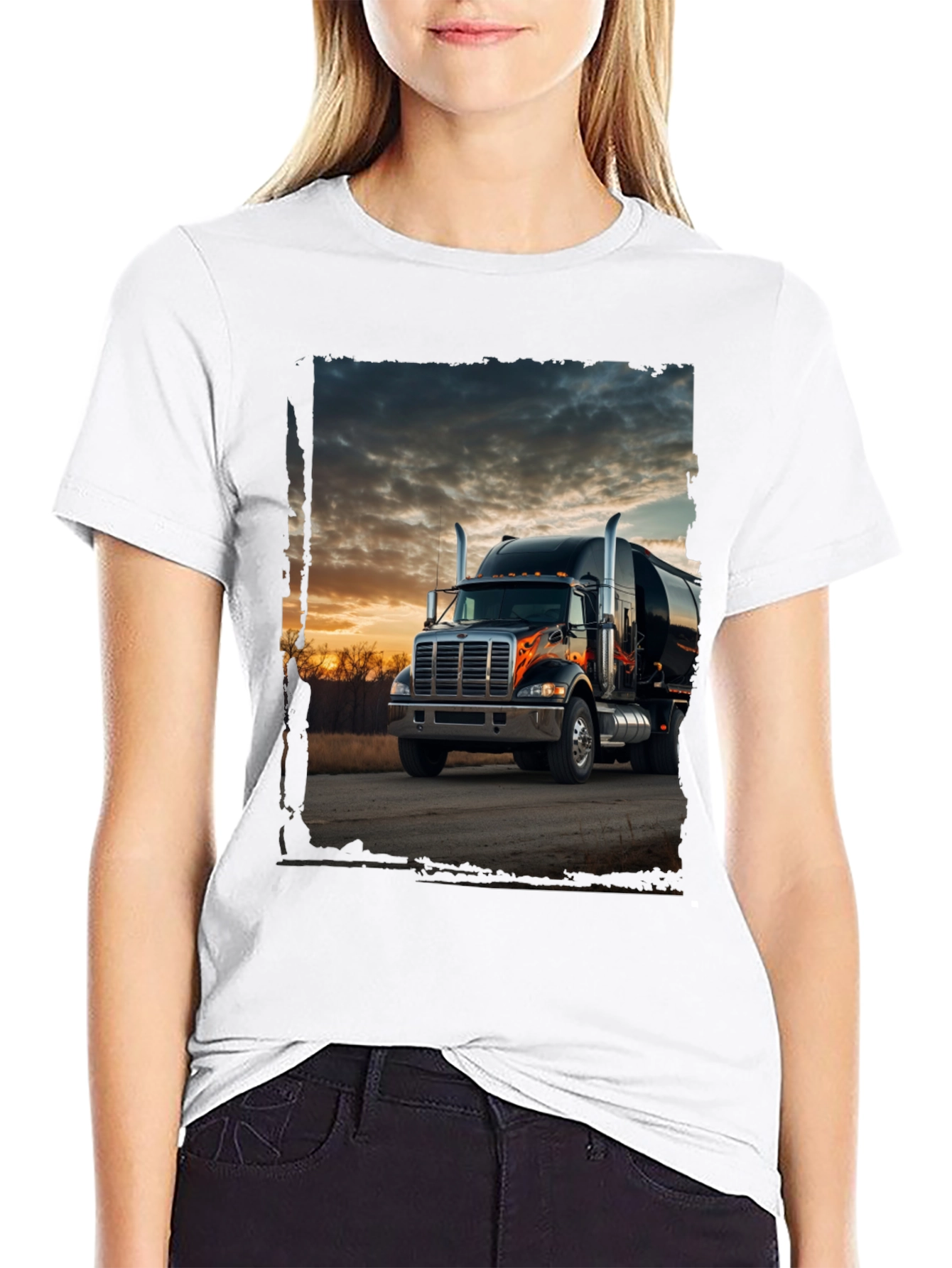Truck Graphic Tee - Sunset Road