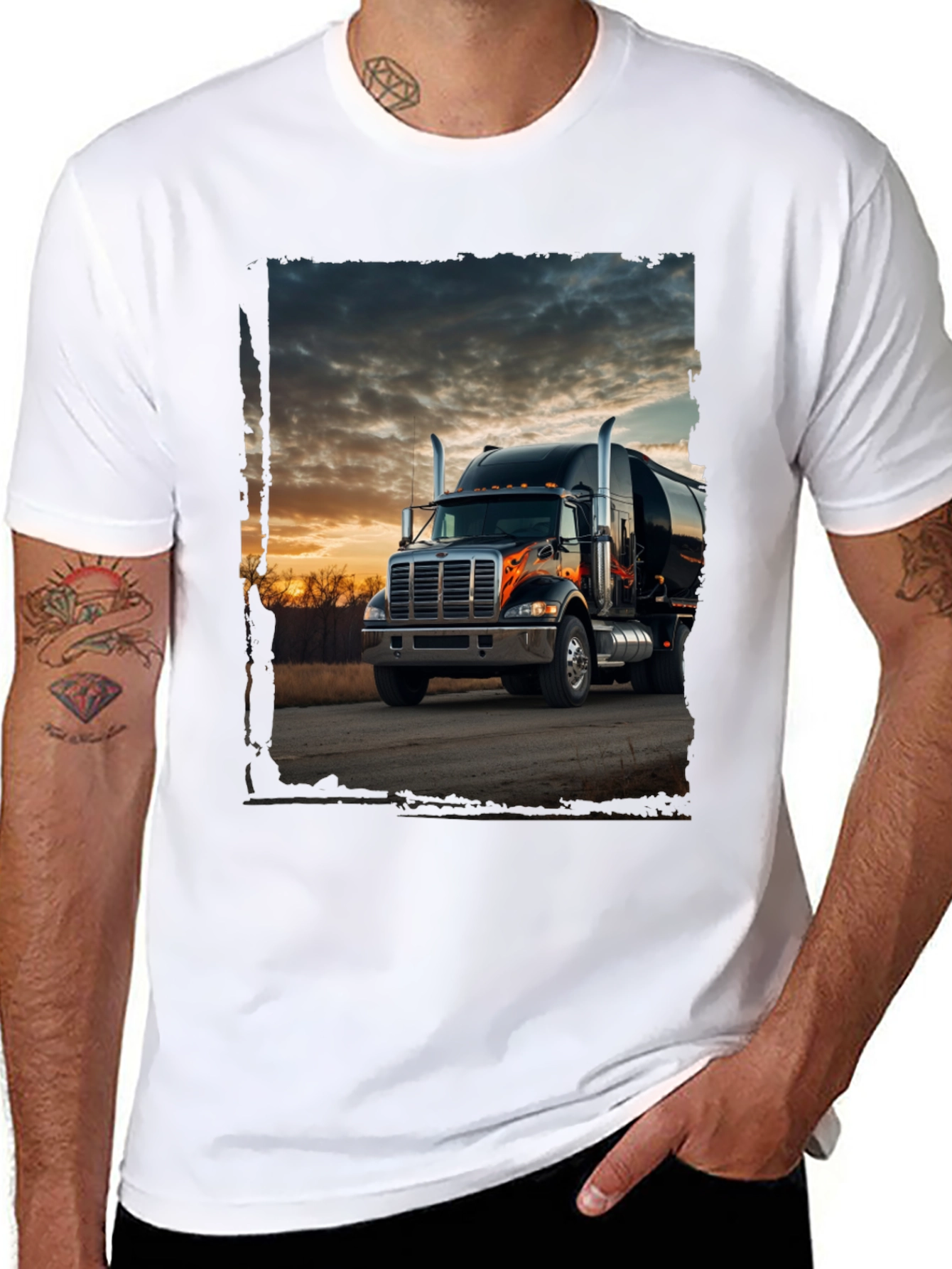 Truck Graphic Tee - Sunset Road
