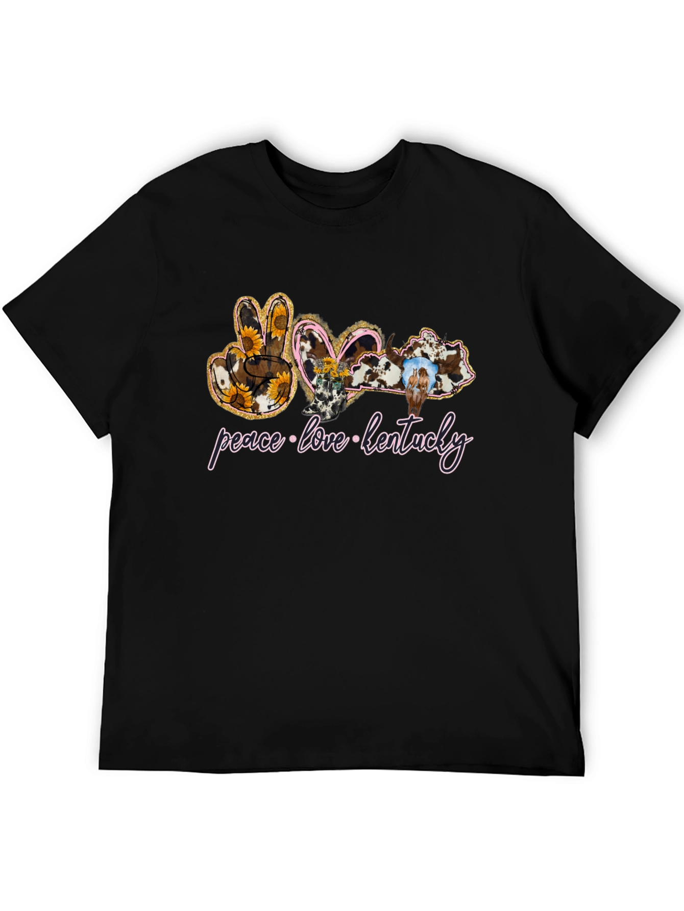 Peace Love Kentucky Graphic T-Shirt