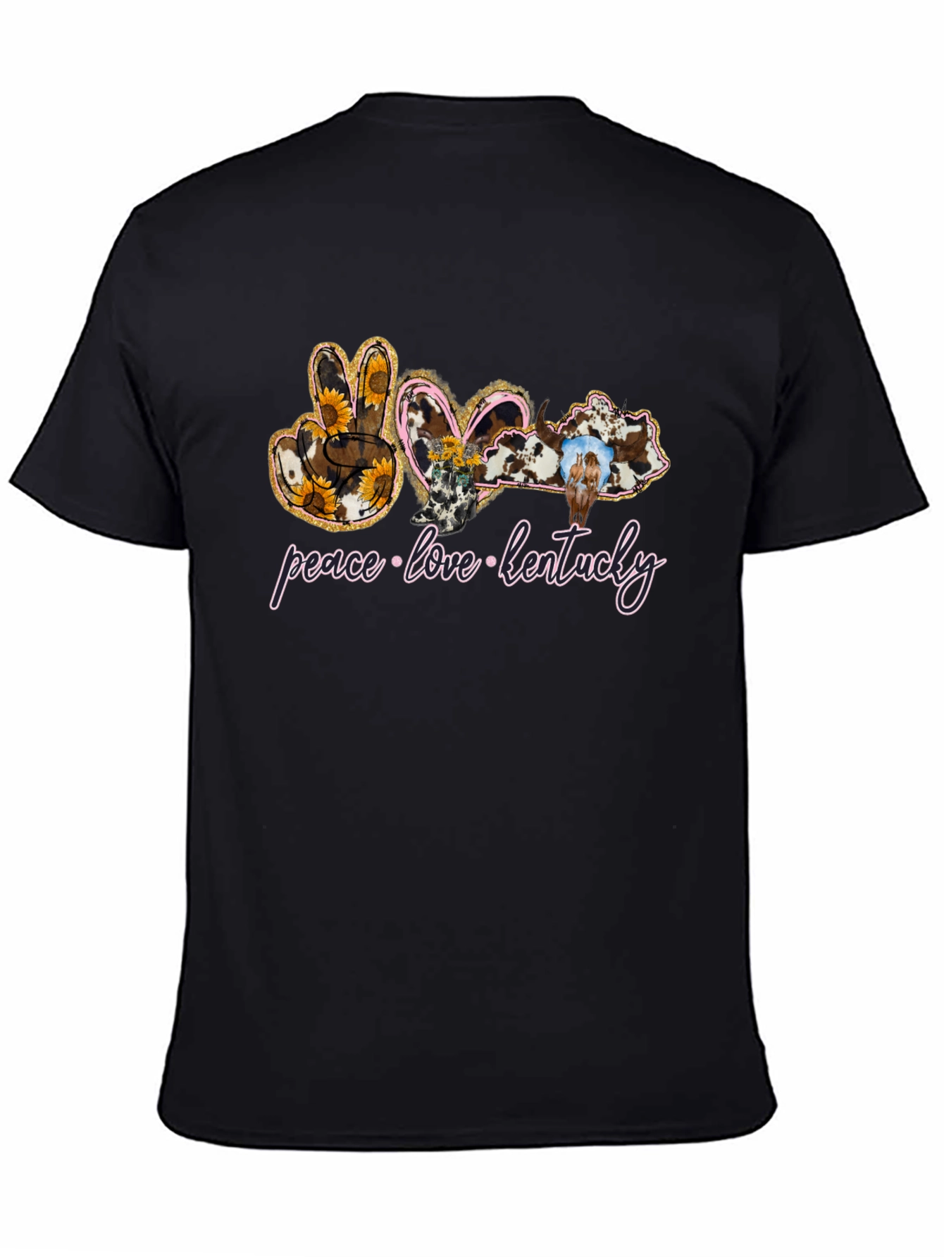 Peace Love Kentucky Graphic T-Shirt