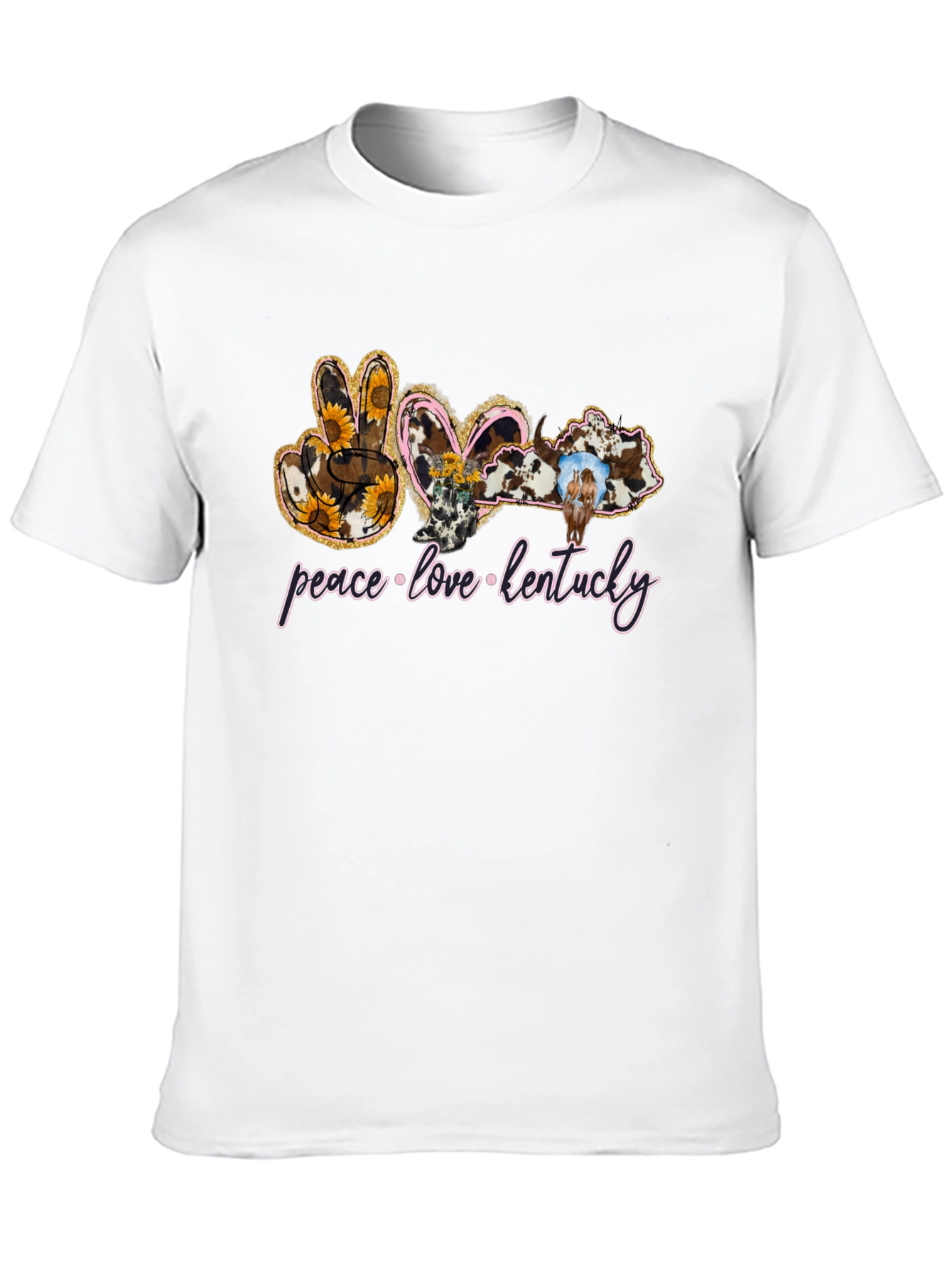 Peace Love Kentucky Graphic T-Shirt