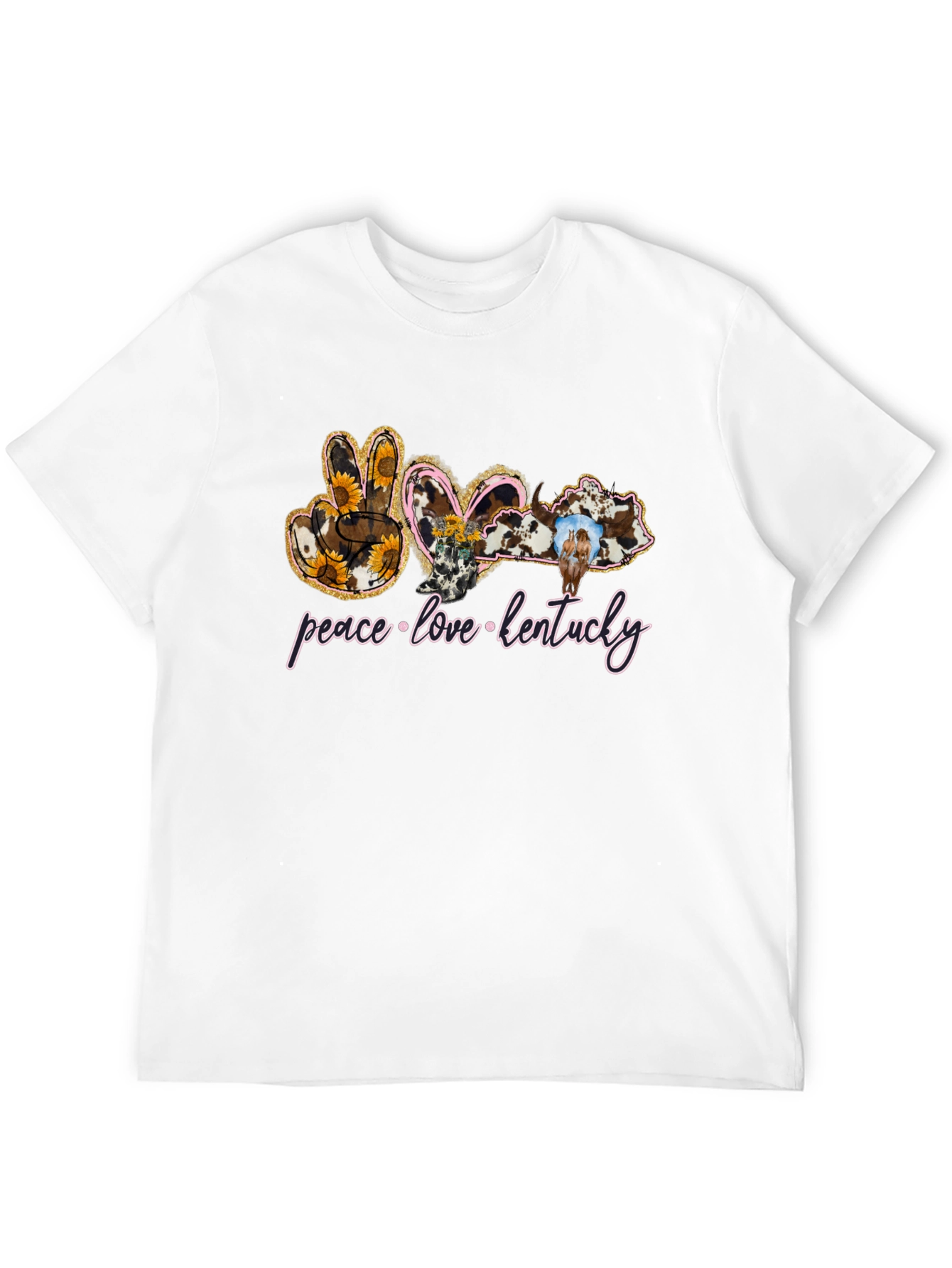 Peace Love Kentucky Graphic T-Shirt