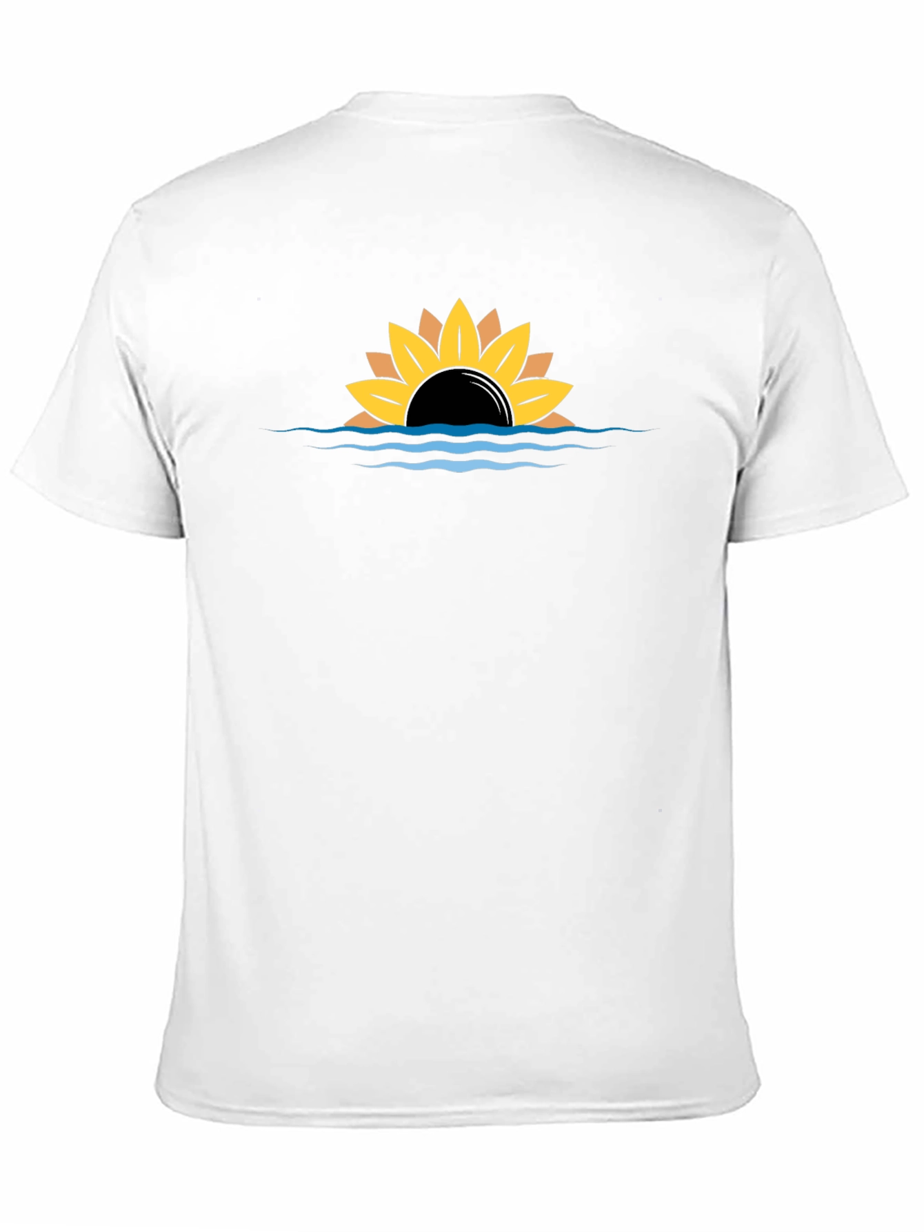 Sunflower Sunset Graphic Black Tee