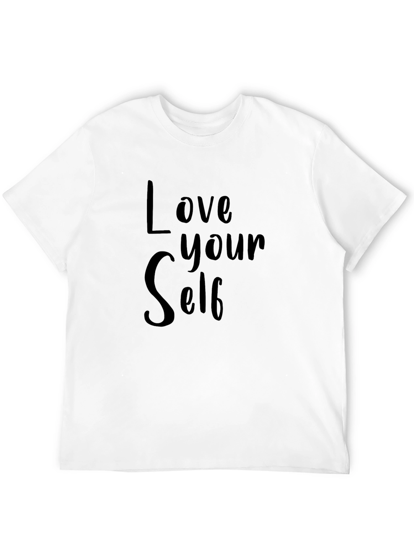 Love Yourself Black Graphic T-Shirt