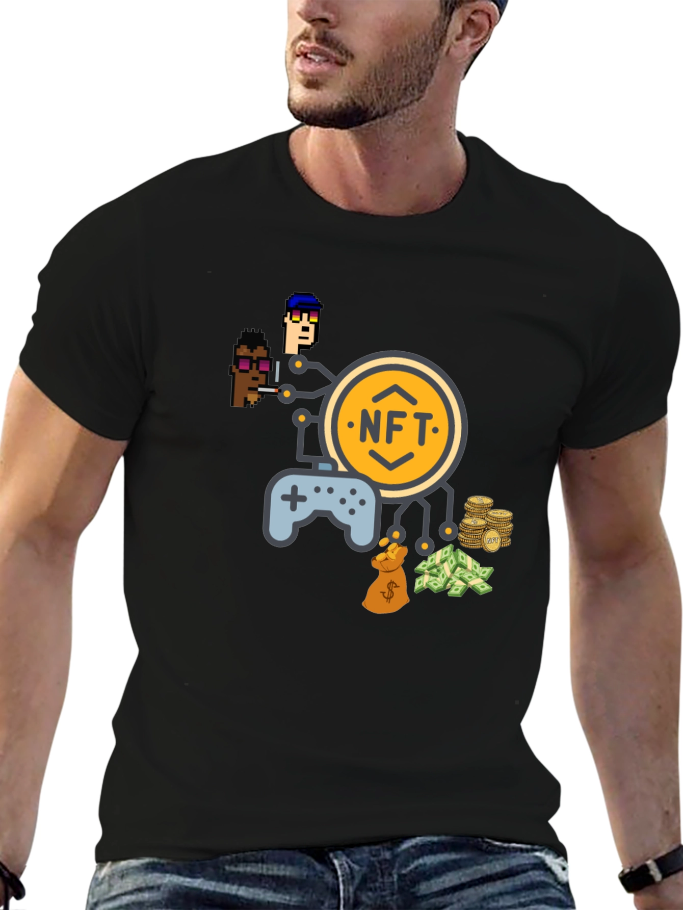 NFT Gaming Black T-Shirt