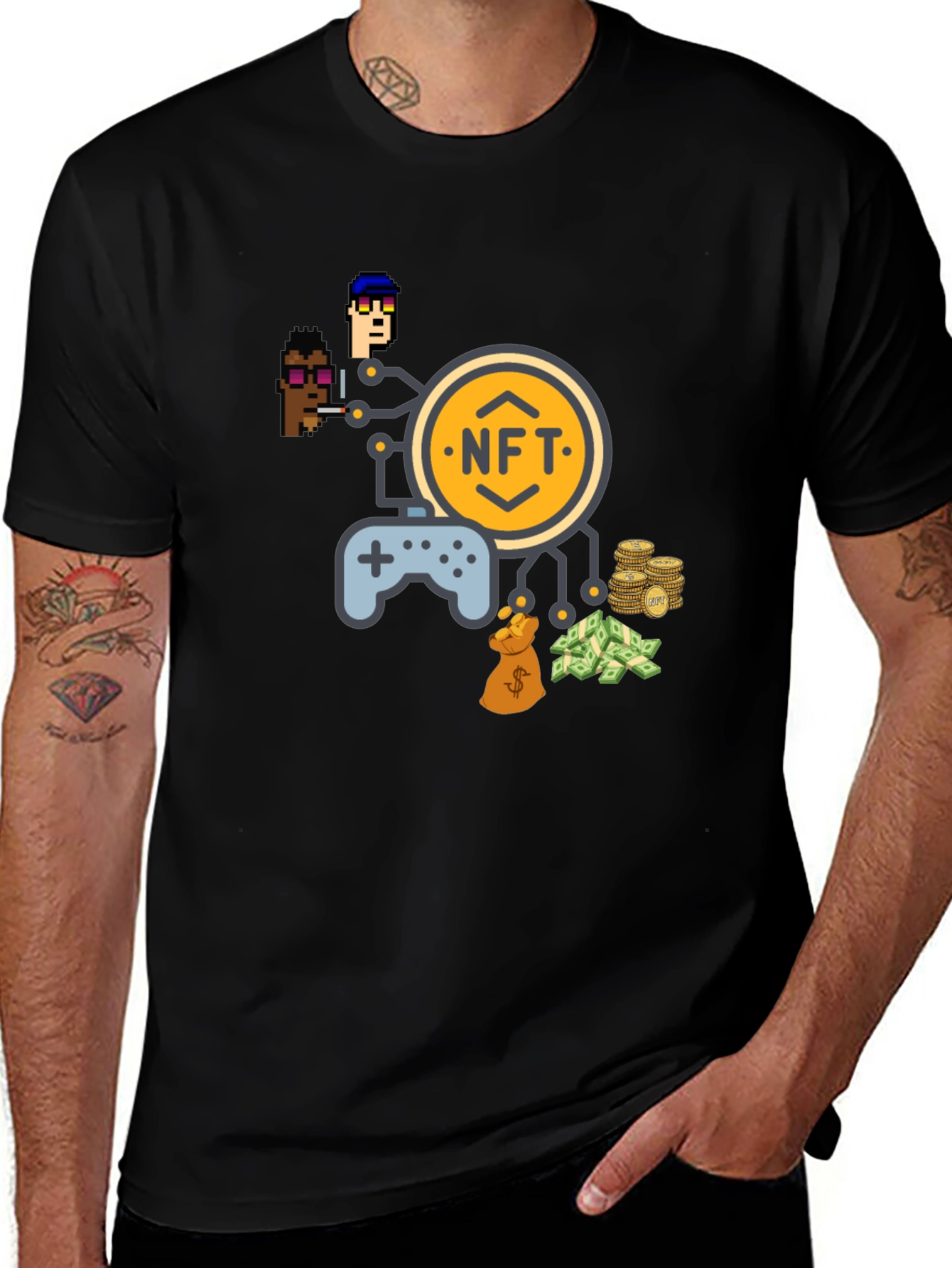 NFT Gaming Black T-Shirt