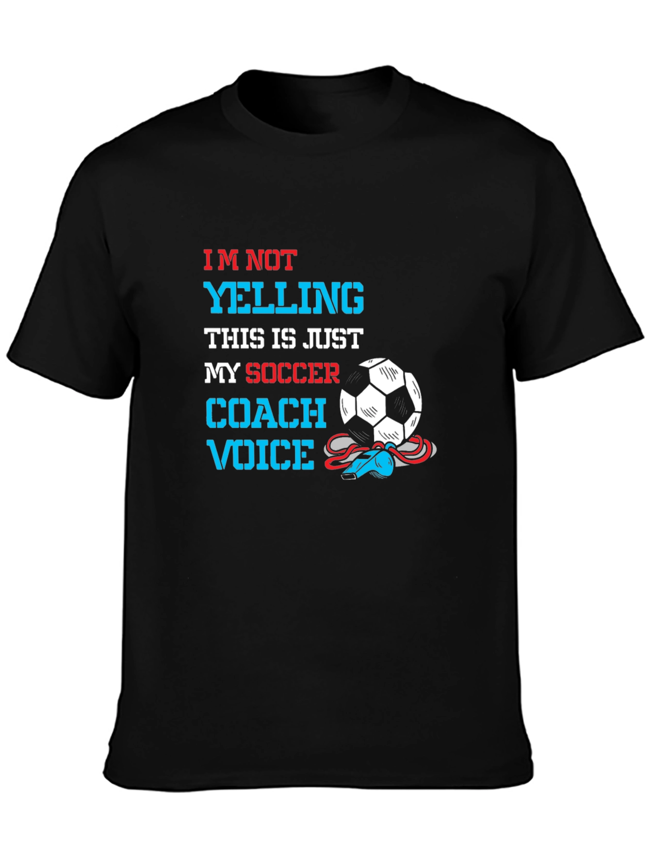 Soccer Coach Voice T-Shirt - Novelty Graphic Tee