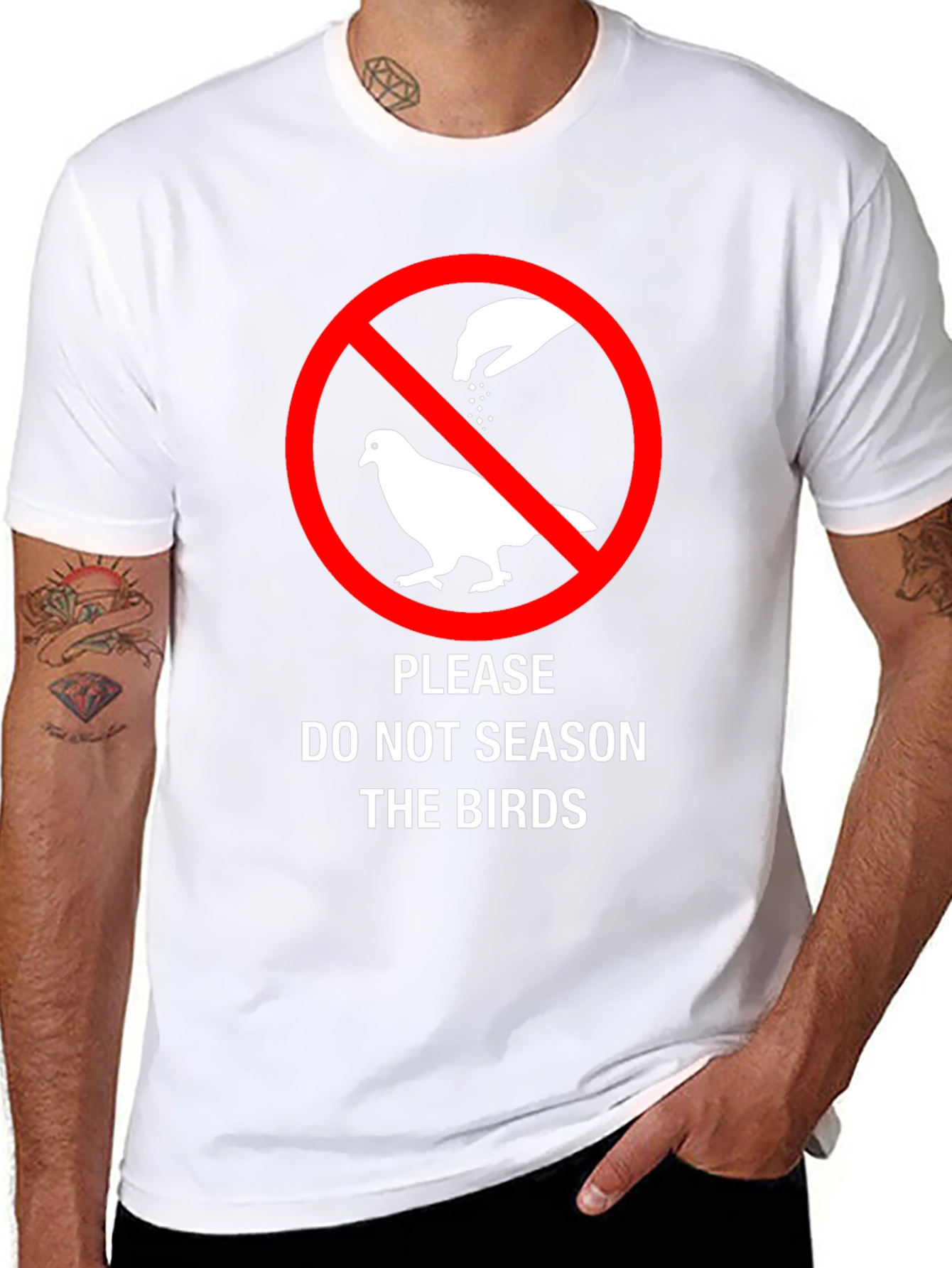 Do Not Season The Birds Funny Graphic T-Shirt