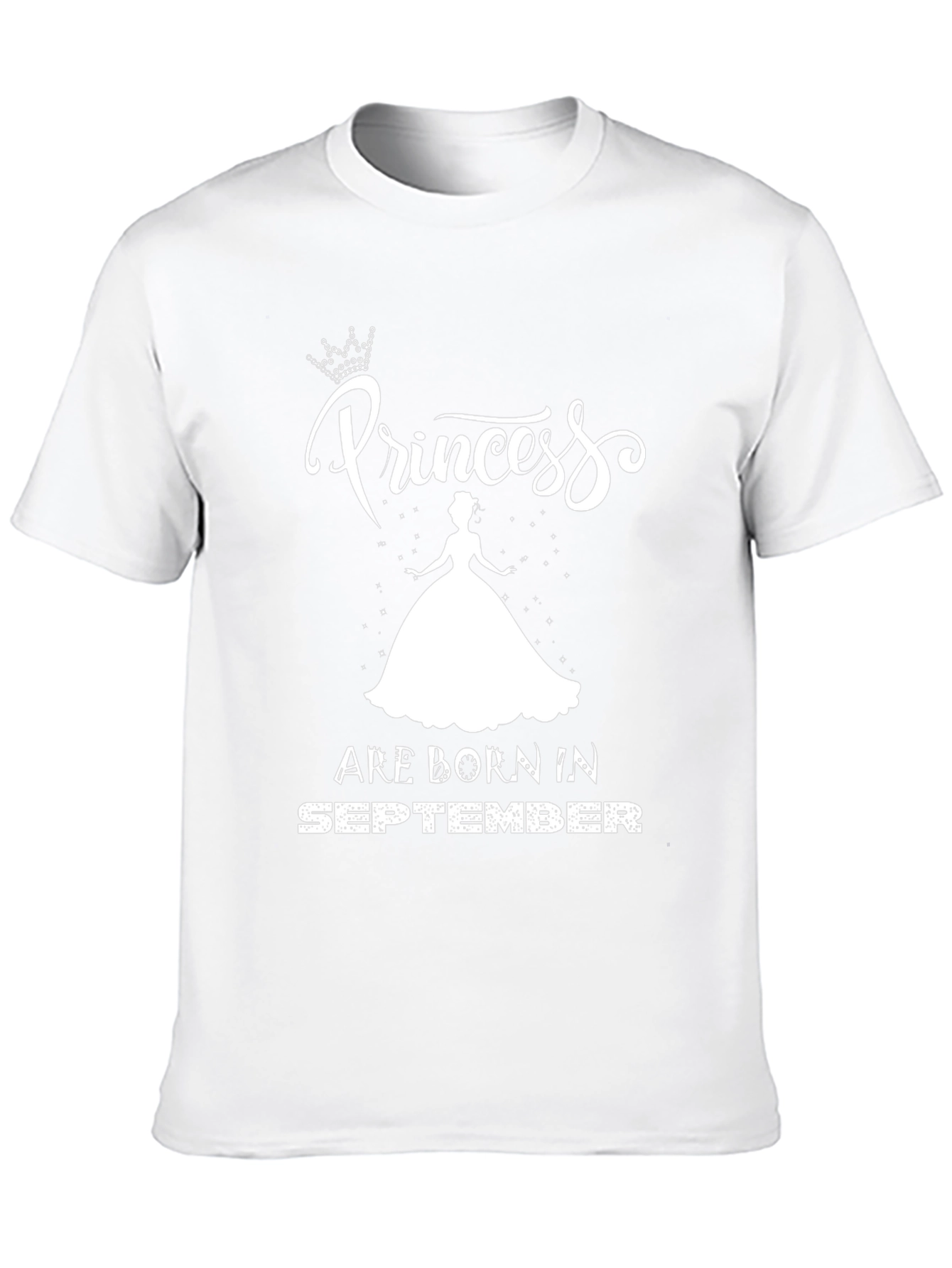 Princess Born in September Black T-Shirt
