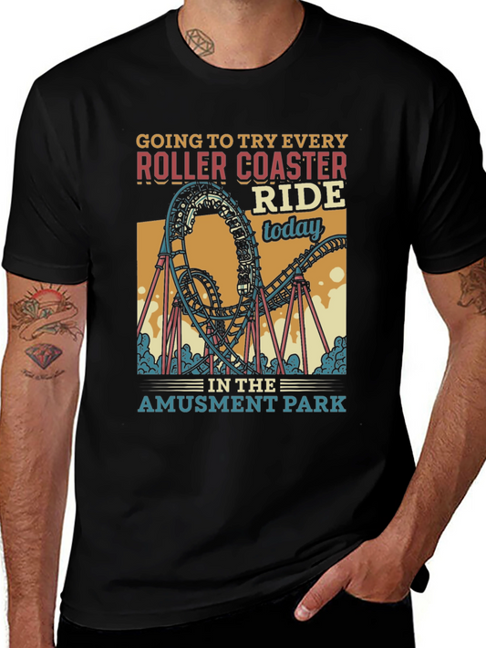 Amusement Park Roller Coaster T-Shirt