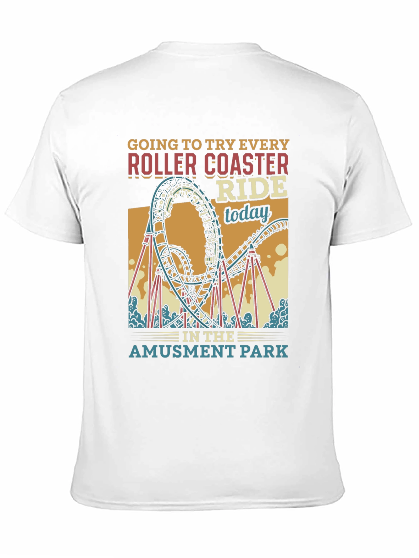 Amusement Park Roller Coaster T-Shirt