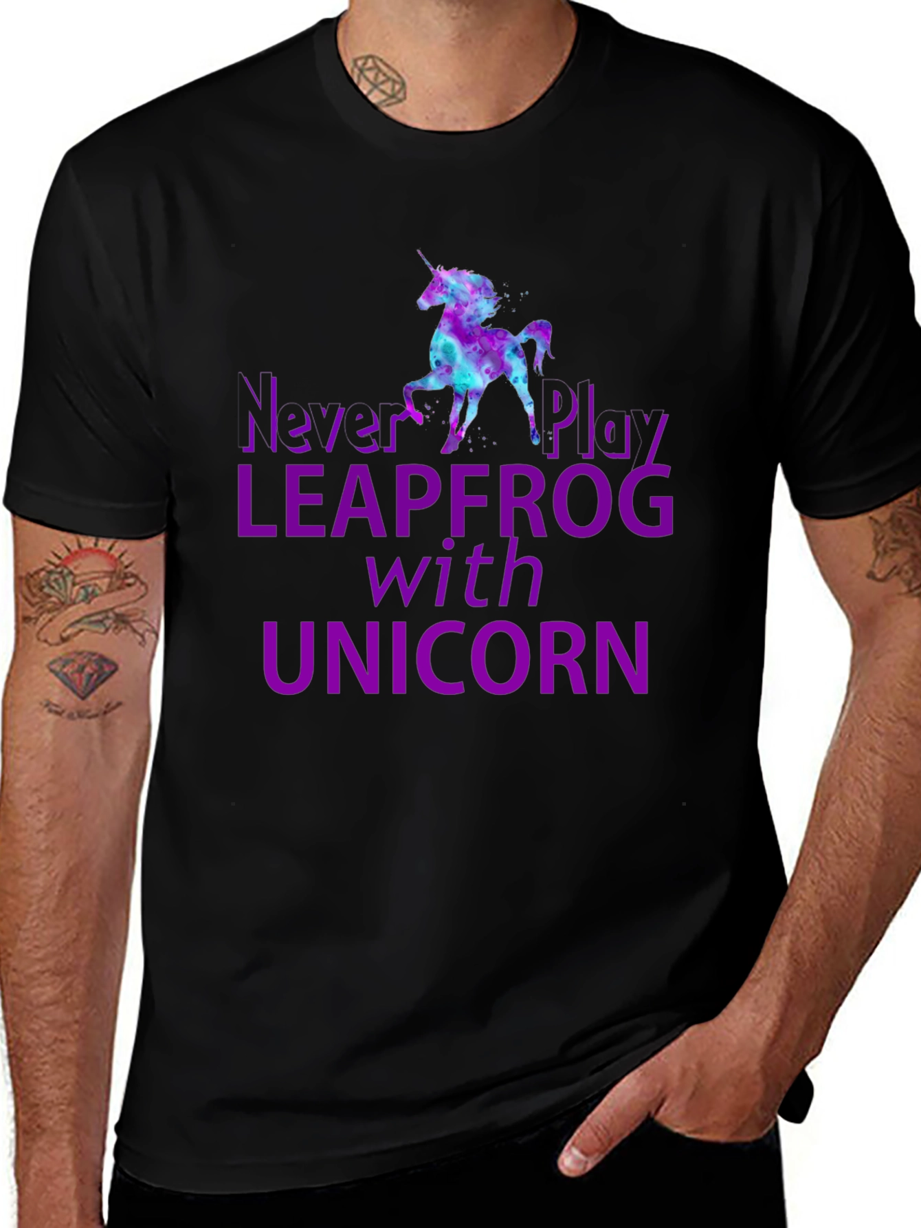 Never Play Leapfrog With Unicorn T-Shirt