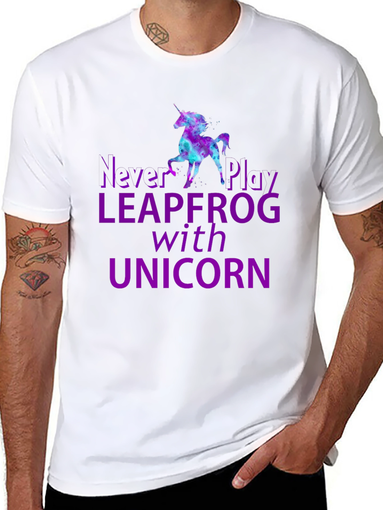 Never Play Leapfrog With Unicorn T-Shirt