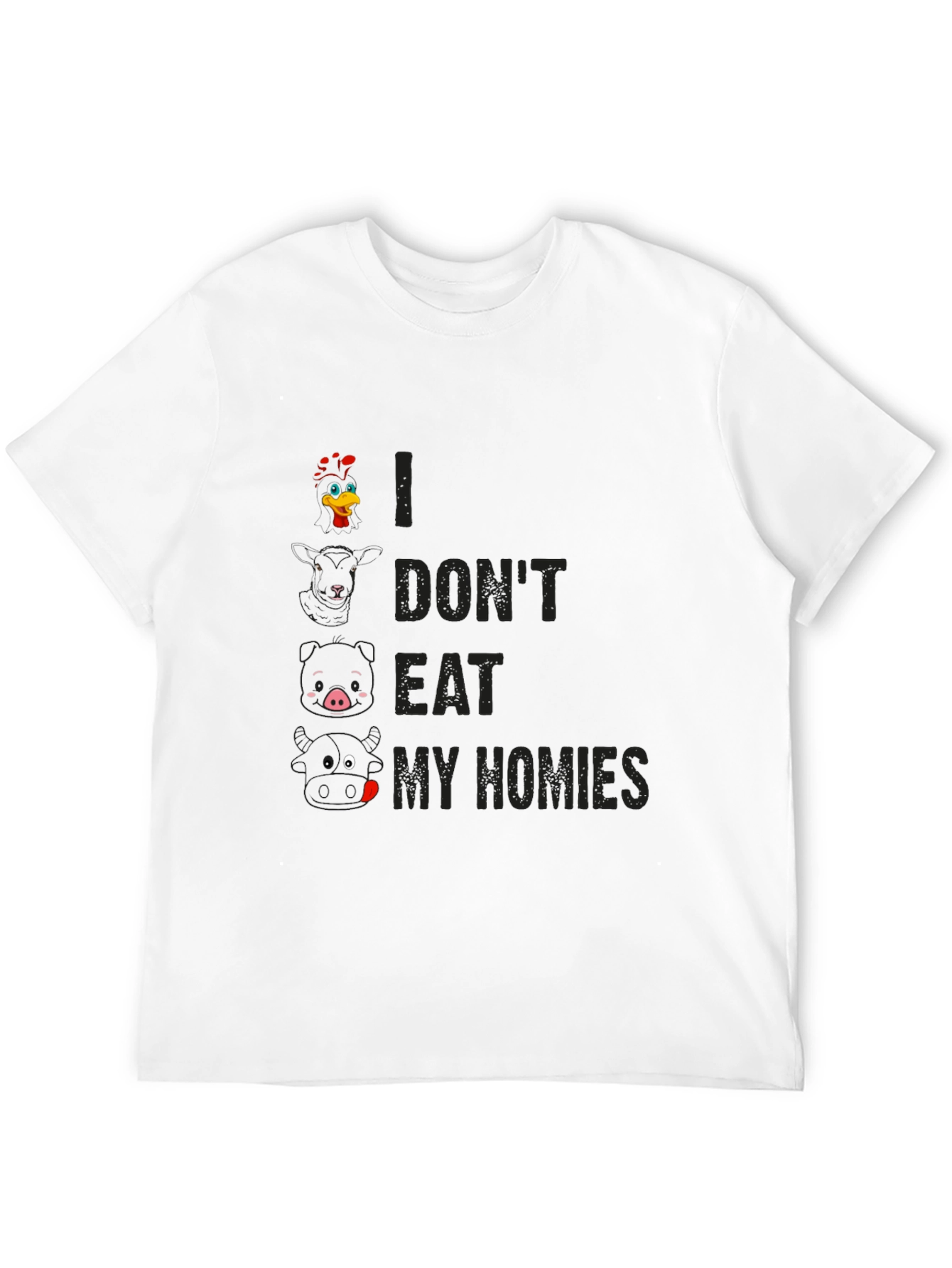 Vegan T-Shirt: I Dont Eat My Homies Graphic Tee