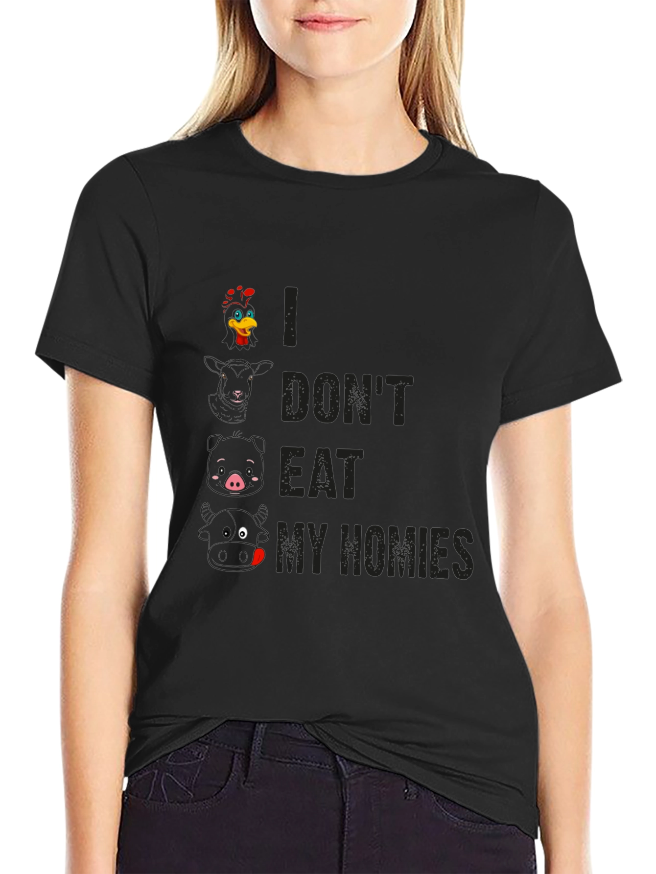 Vegan T-Shirt: I Dont Eat My Homies Graphic Tee