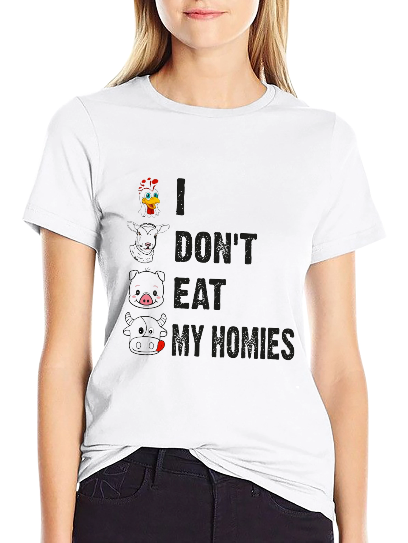 Vegan T-Shirt: I Dont Eat My Homies Graphic Tee