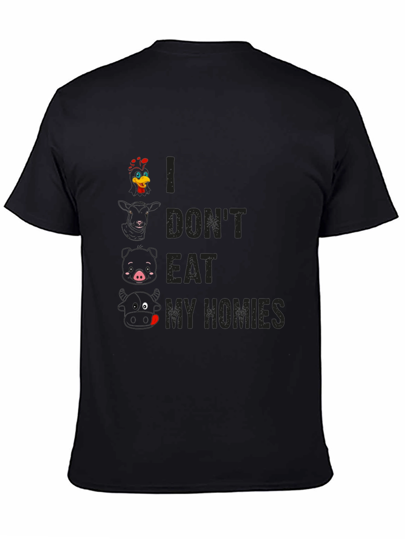 Vegan T-Shirt: I Dont Eat My Homies Graphic Tee