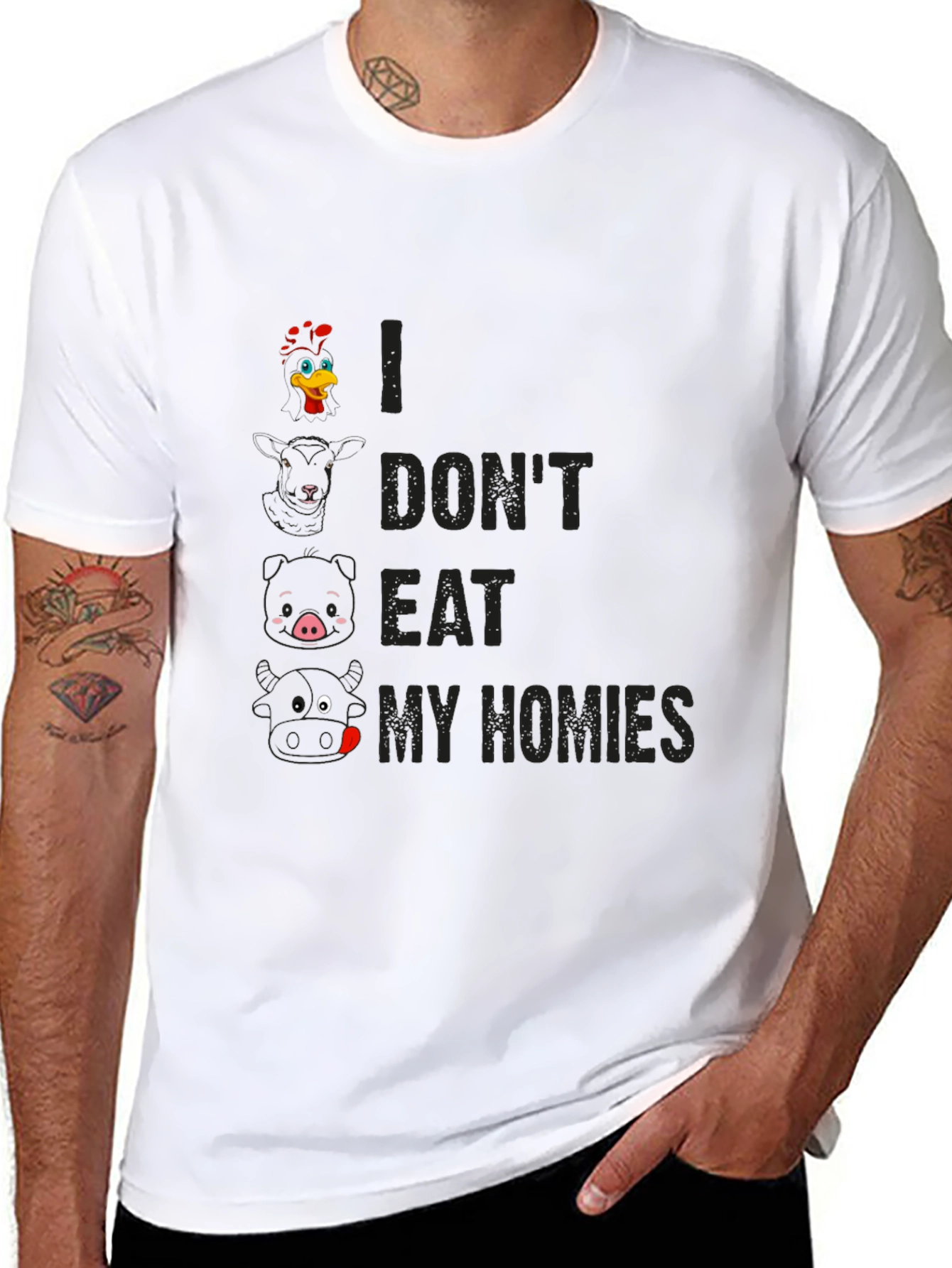Vegan T-Shirt: I Dont Eat My Homies Graphic Tee