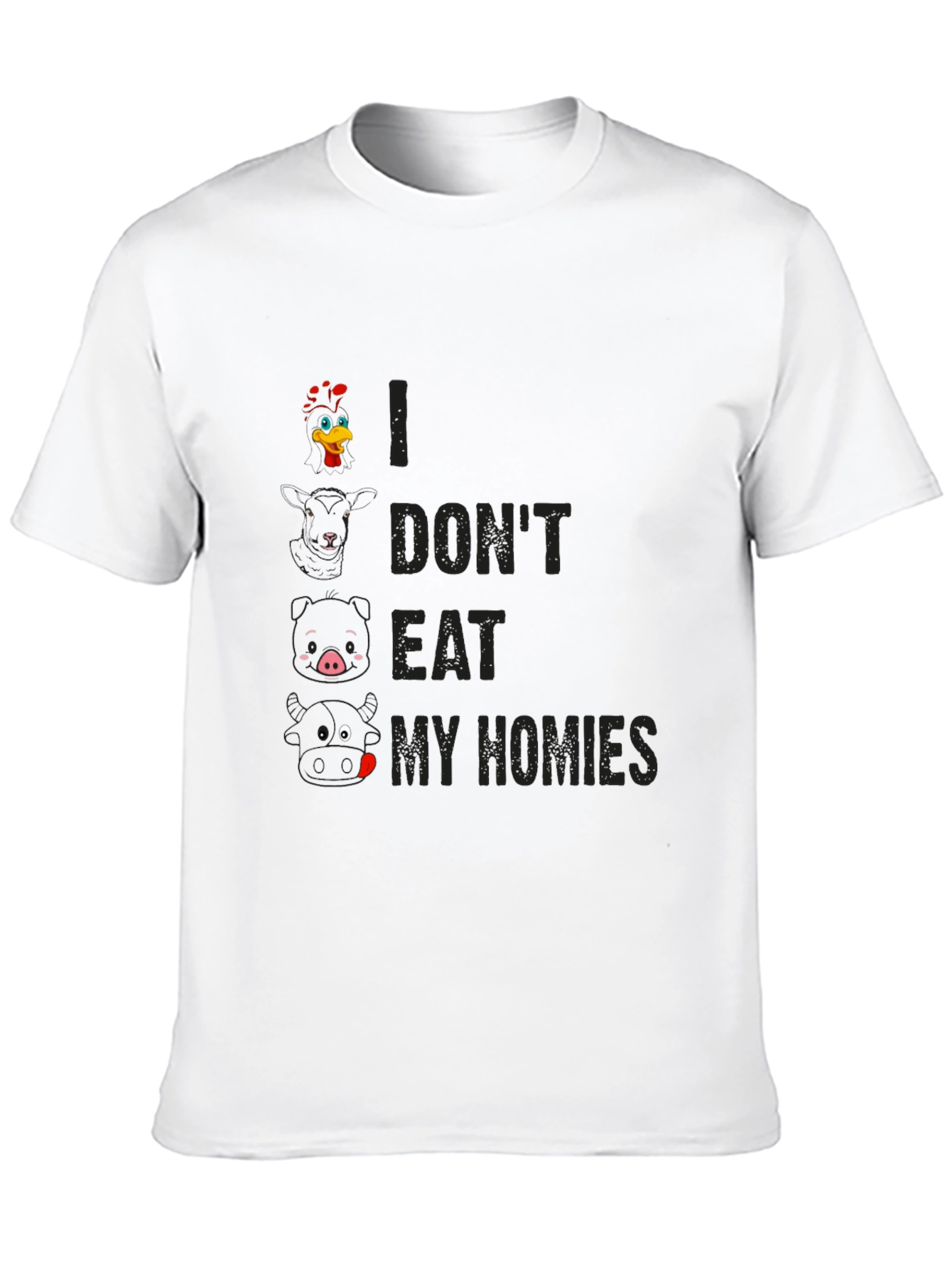 Vegan T-Shirt: I Dont Eat My Homies Graphic Tee
