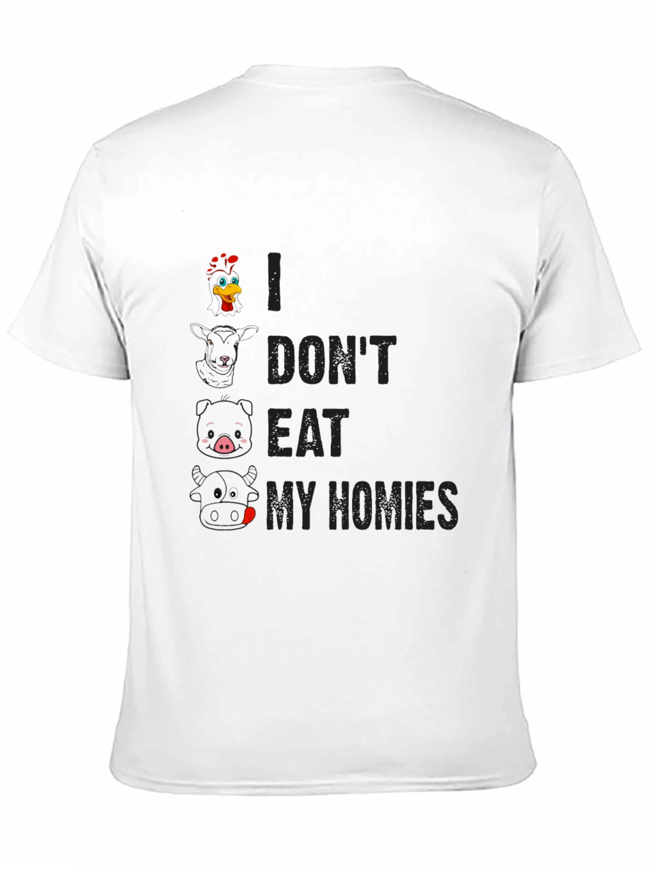 Vegan T-Shirt: I Dont Eat My Homies Graphic Tee