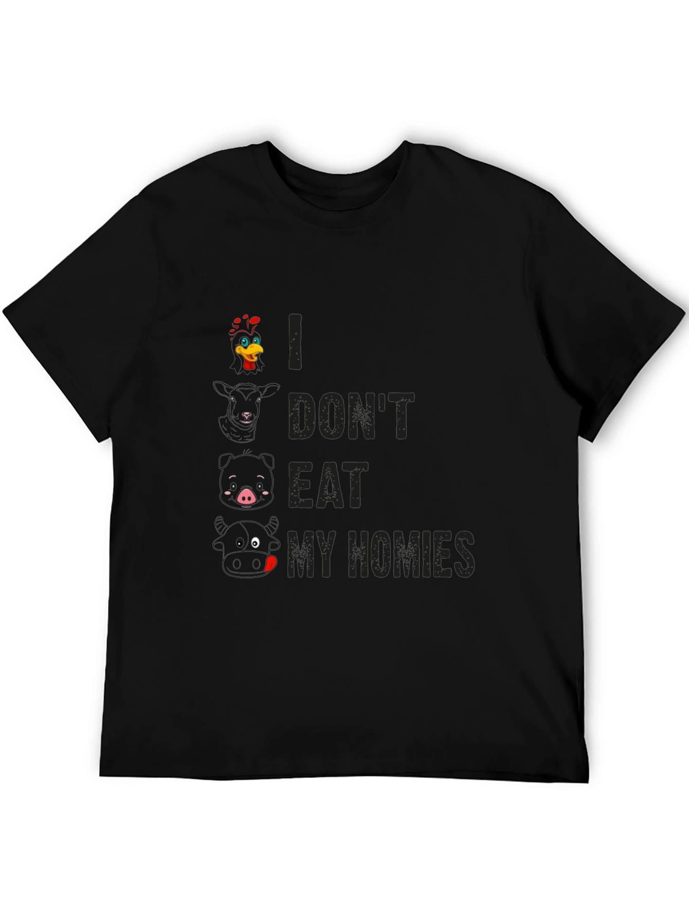 Vegan T-Shirt: I Dont Eat My Homies Graphic Tee