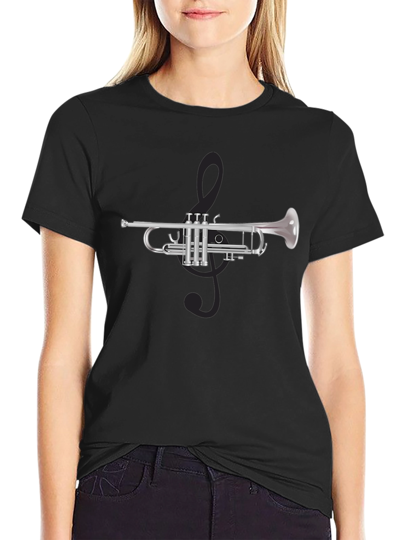 Musical Trumpet T-Shirt - Black