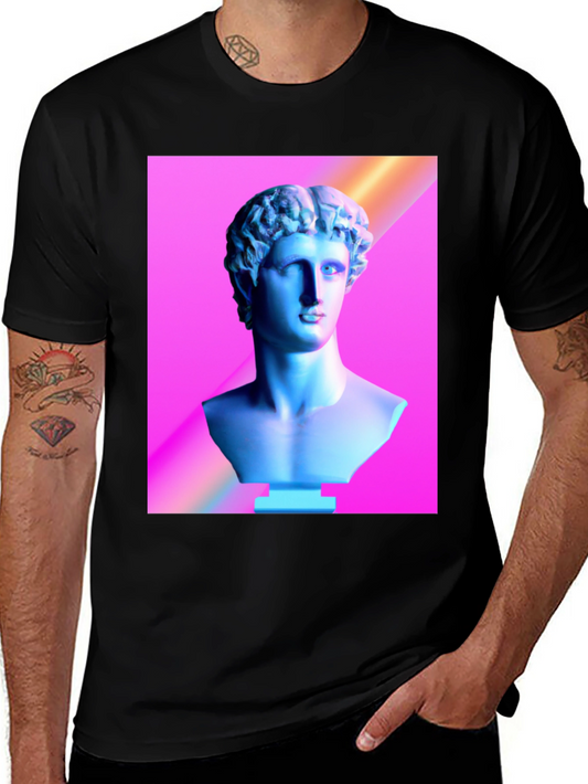Vaporwave Bust T-Shirt - Retro Style