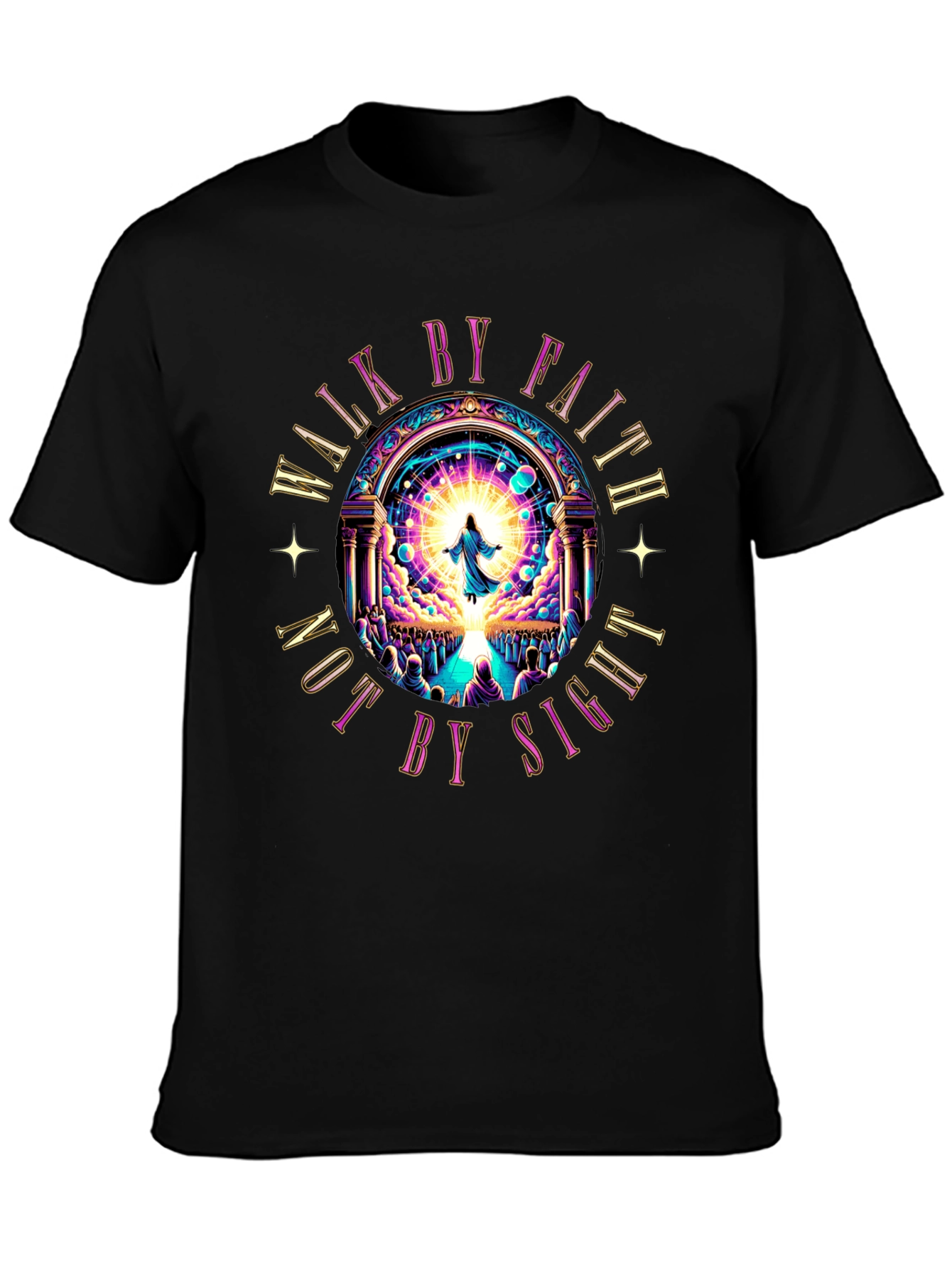 Walk by Faith T-Shirt - Religious Graphic Tee