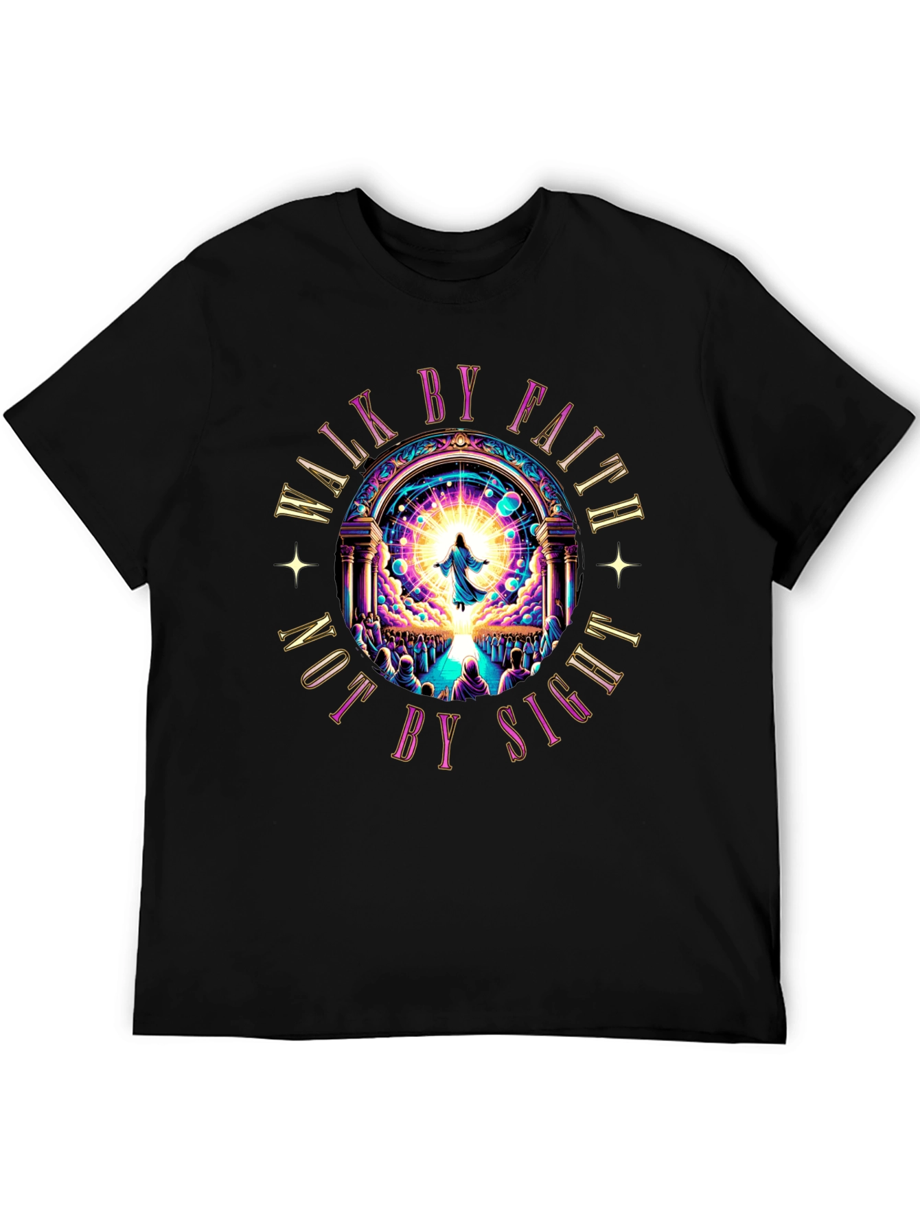 Walk by Faith T-Shirt - Religious Graphic Tee