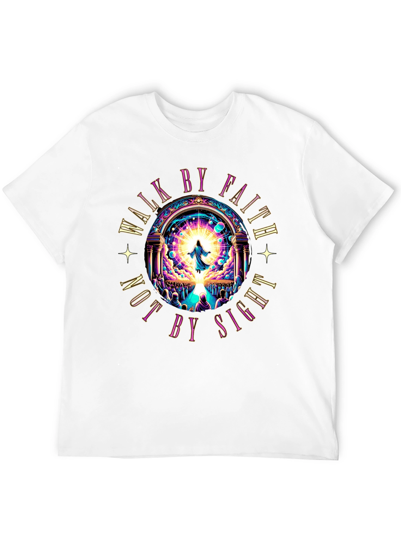 Walk by Faith T-Shirt - Religious Graphic Tee