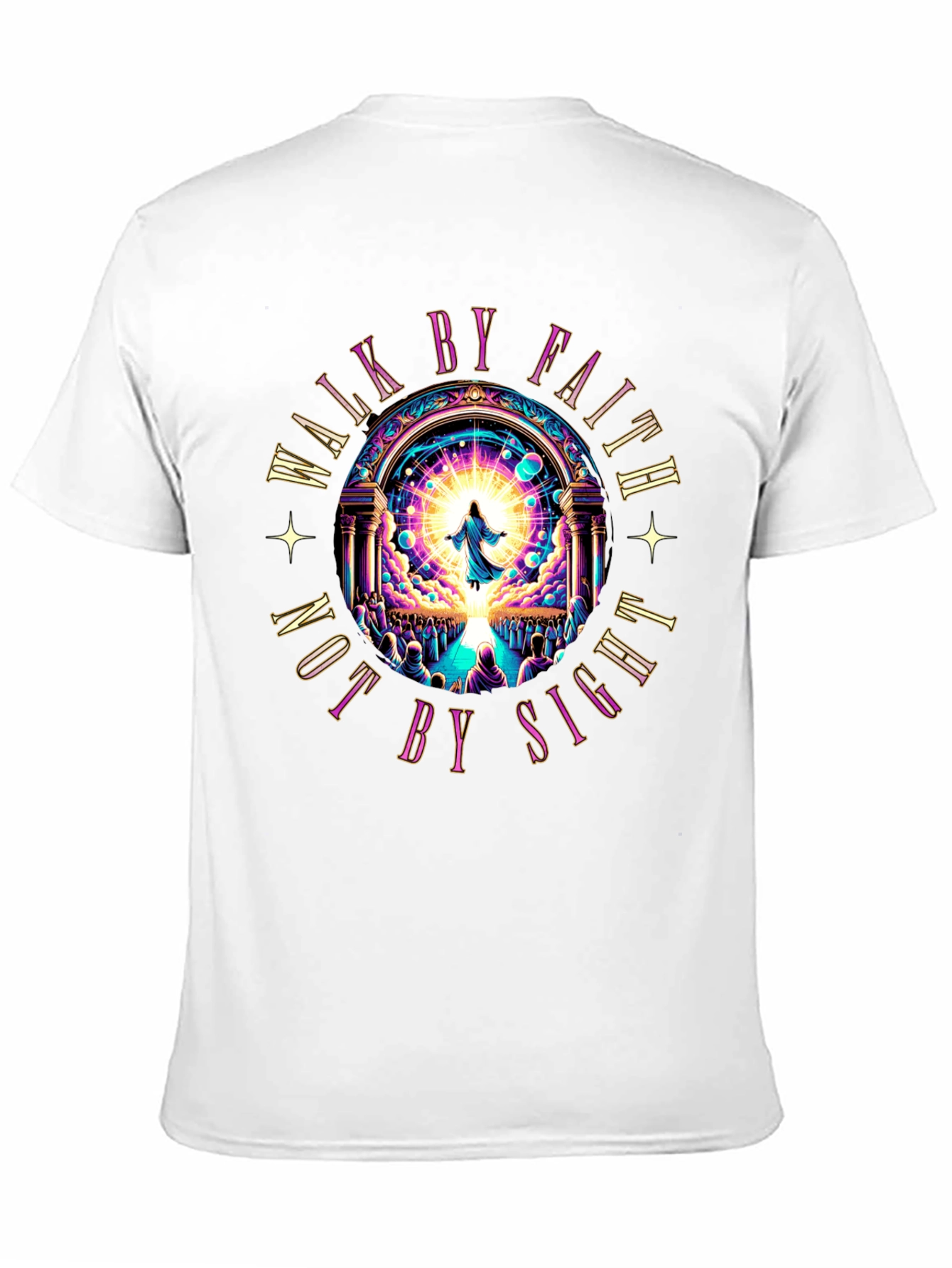 Walk by Faith T-Shirt - Religious Graphic Tee