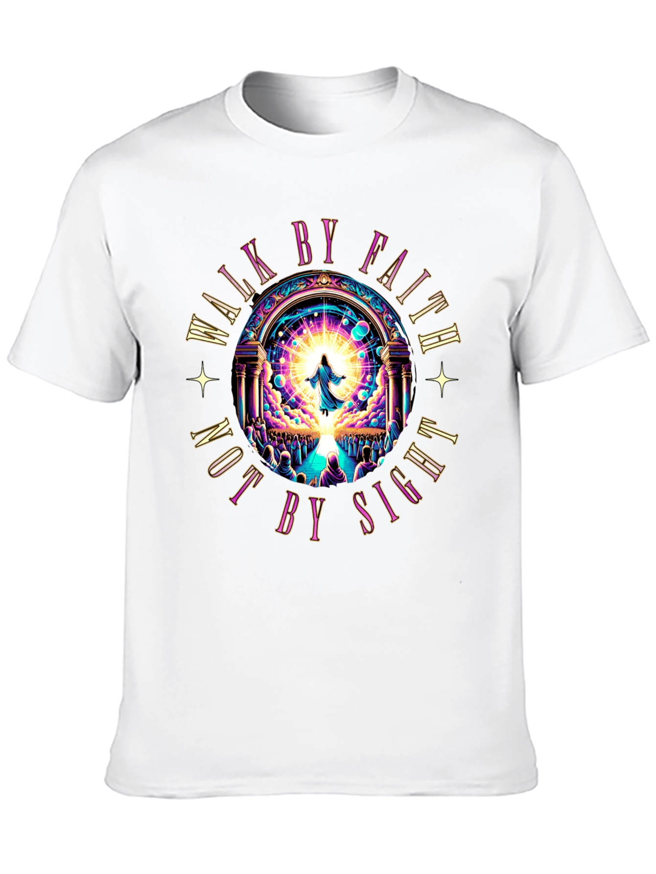Walk by Faith T-Shirt - Religious Graphic Tee
