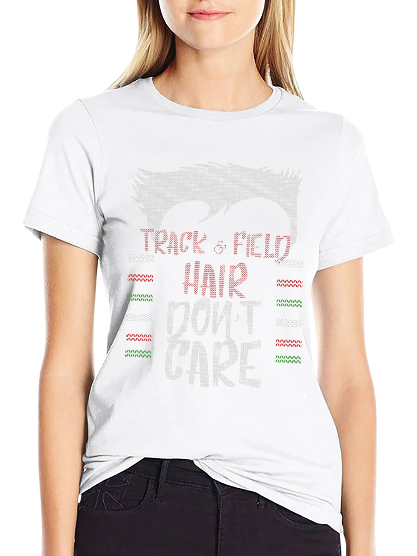 Track & Field Hair Dont Care T-Shirt