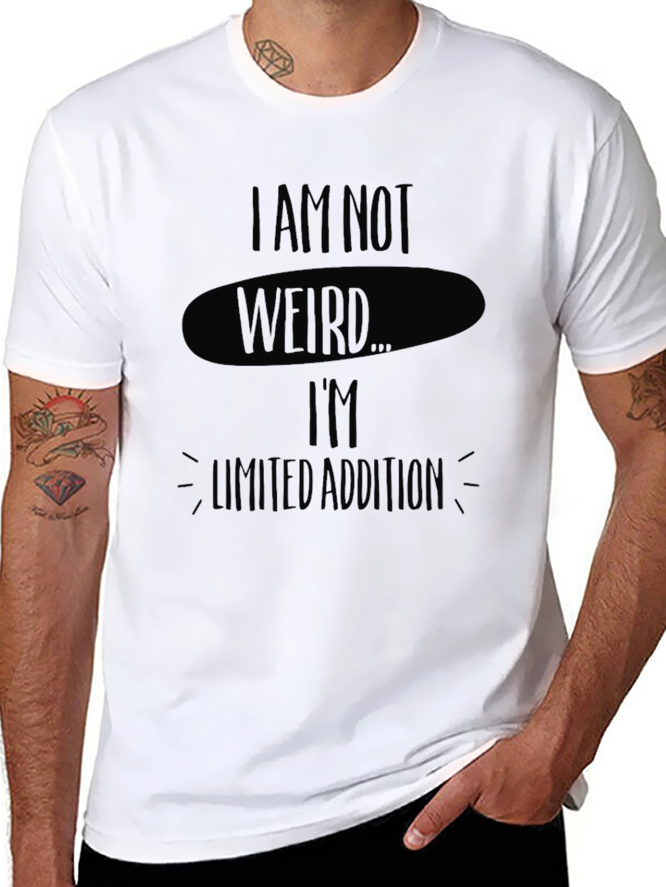 Im Not Weird Im Limited Edition Black Tee