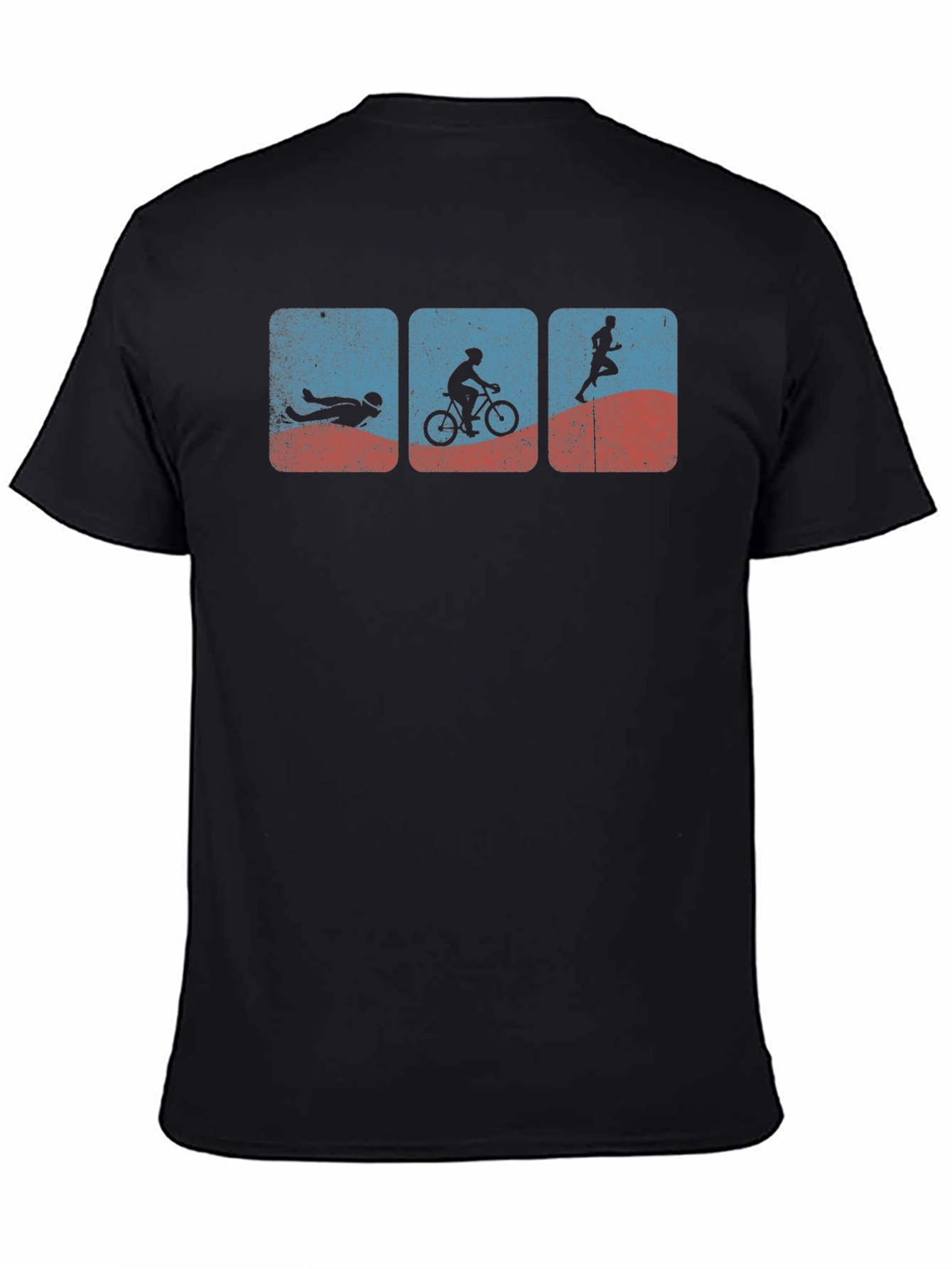 Triathlon Graphic Tee - Swim Bike Run T-Shirt