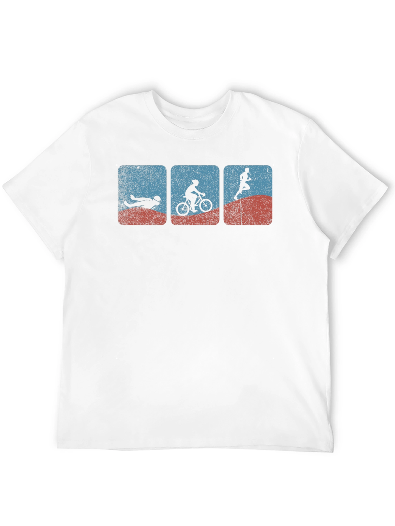 Triathlon Graphic Tee - Swim Bike Run T-Shirt