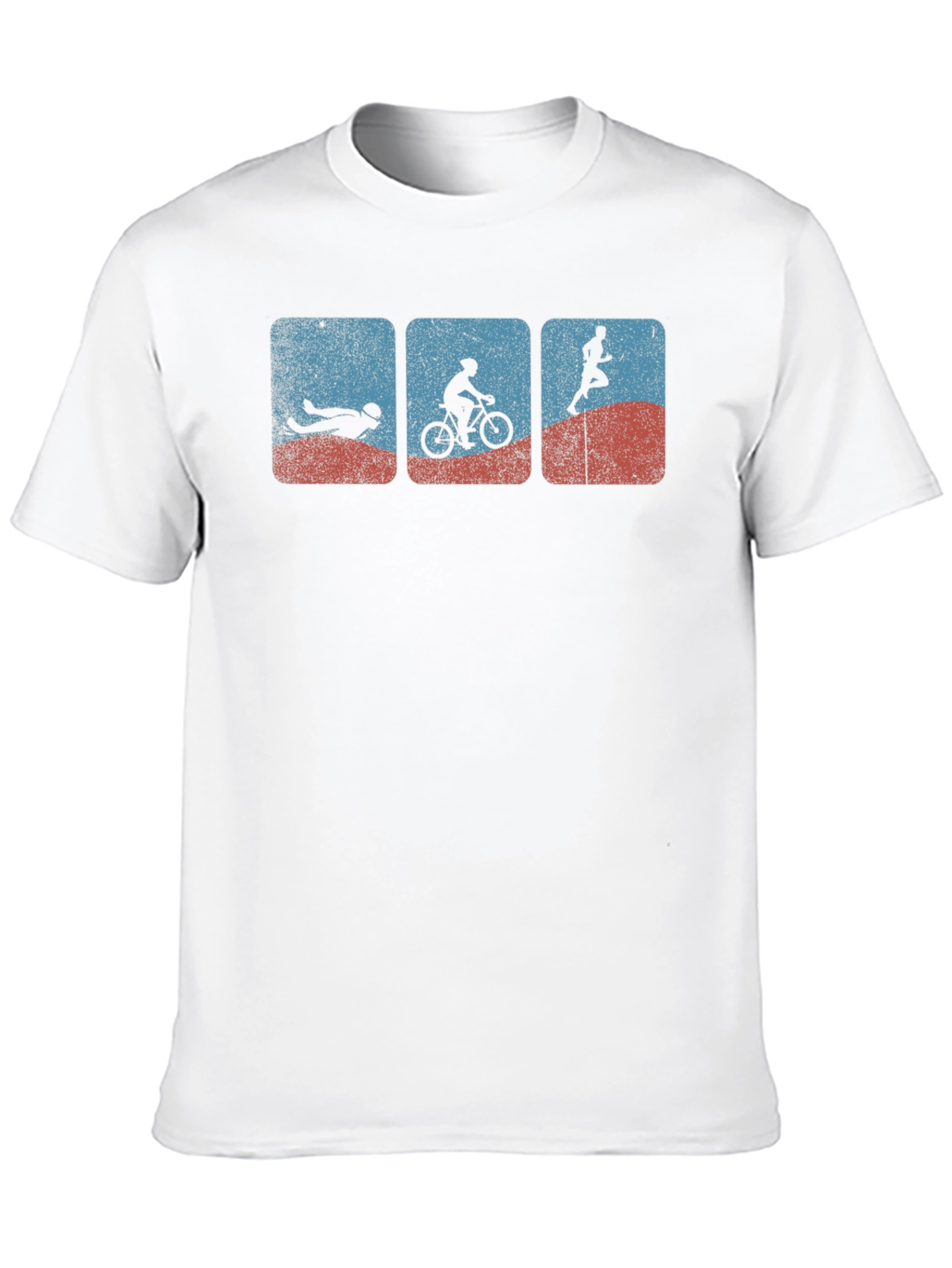 Triathlon Graphic Tee - Swim Bike Run T-Shirt