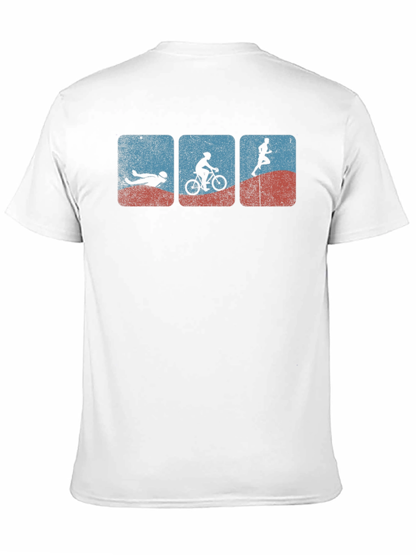 Triathlon Graphic Tee - Swim Bike Run T-Shirt