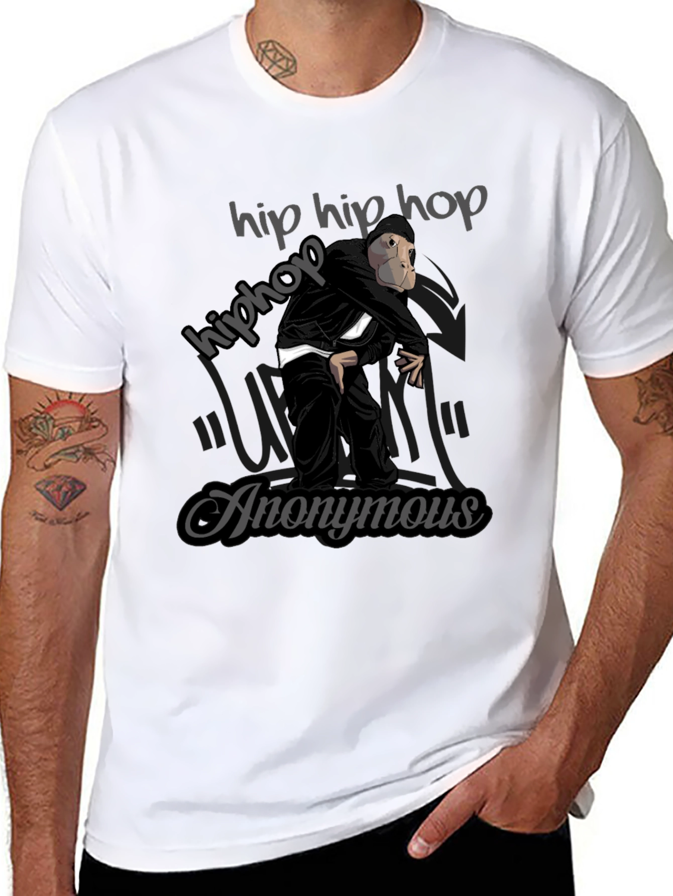 Hip Hop Anonymous Graphic T-Shirt