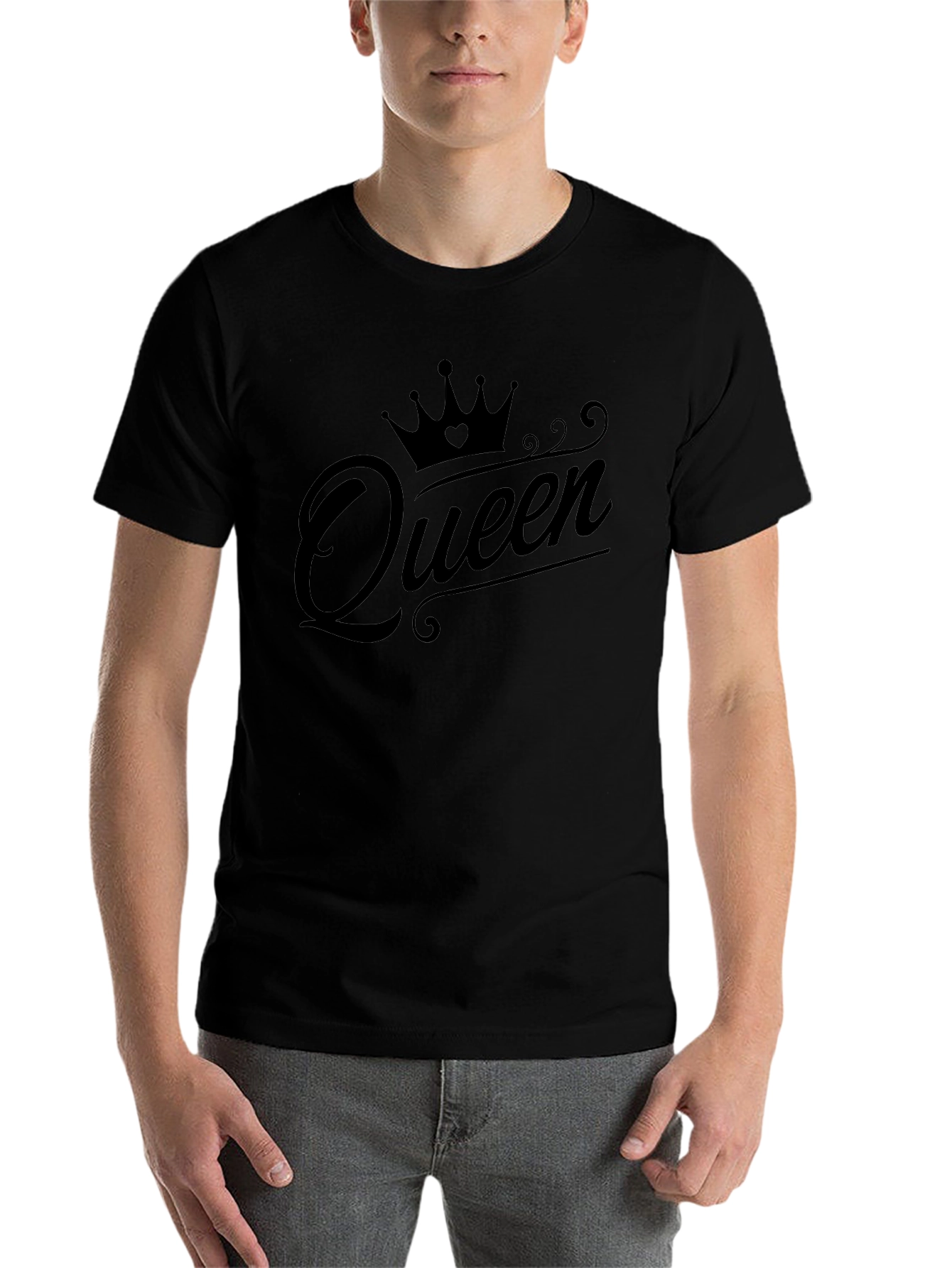 Queen Crown Black T-Shirt