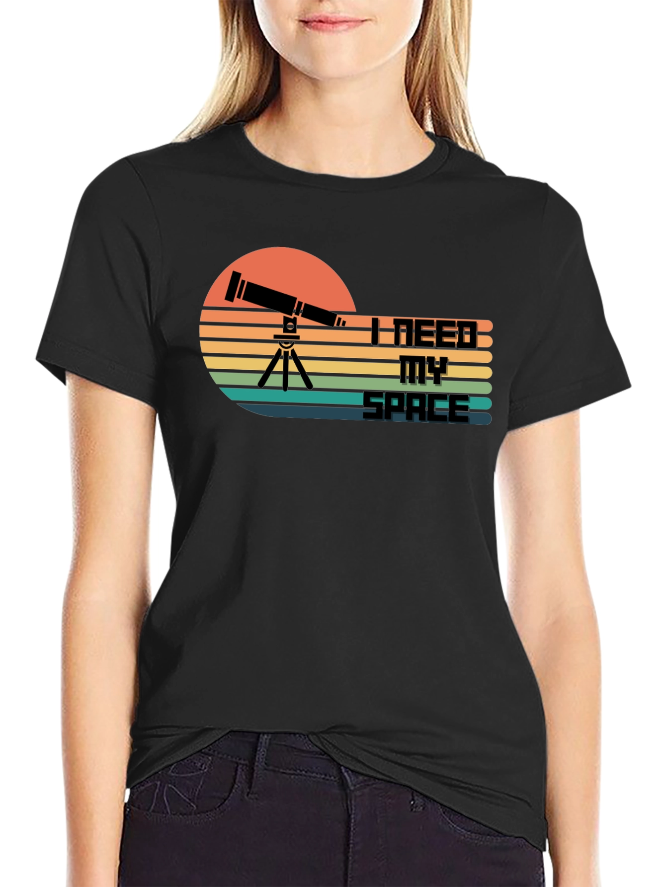 I Need My Space Telescope Graphic T-Shirt