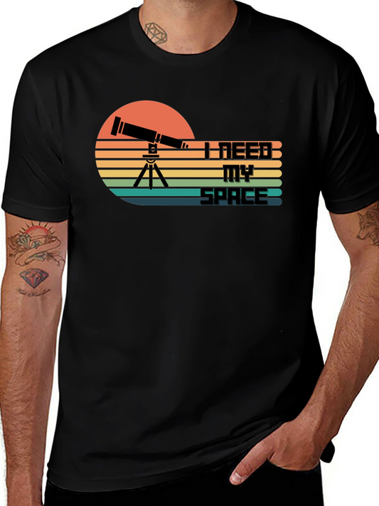I Need My Space Telescope Graphic T-Shirt